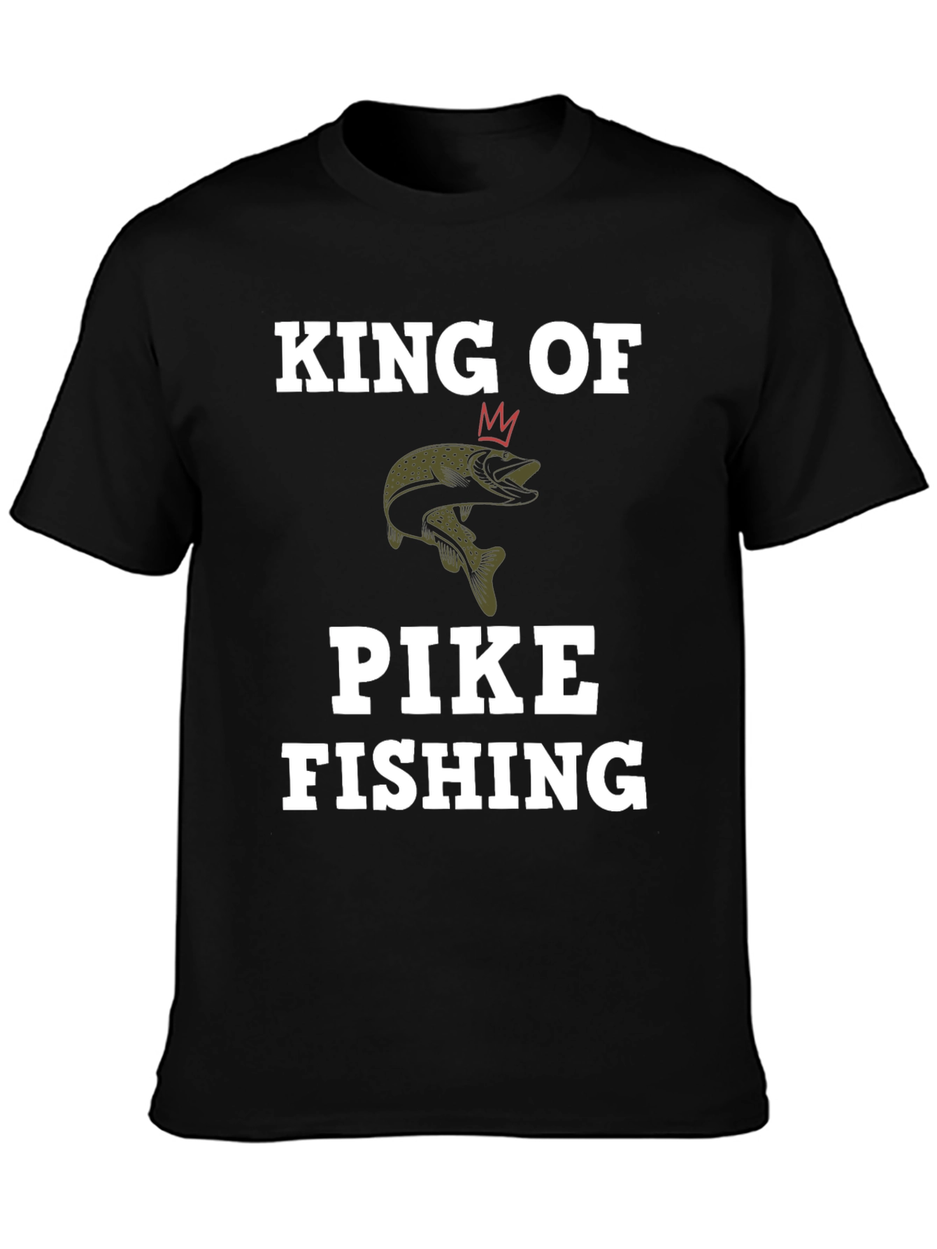 King of Pike Fishing Graphic T-Shirt