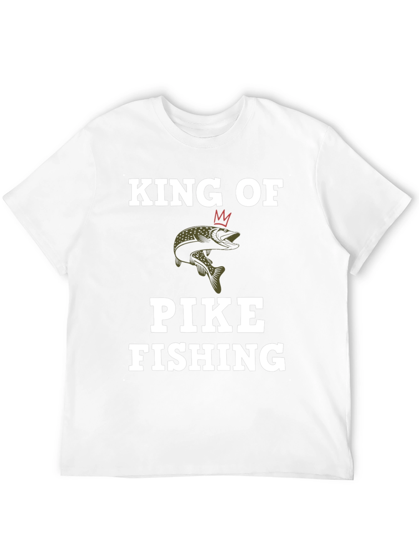 King of Pike Fishing Graphic T-Shirt
