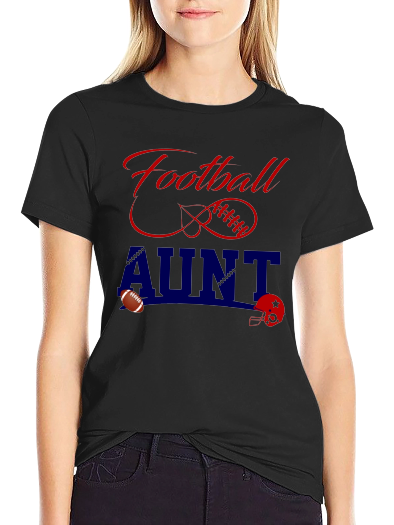 Football Aunt T-Shirt - Game Day Tee