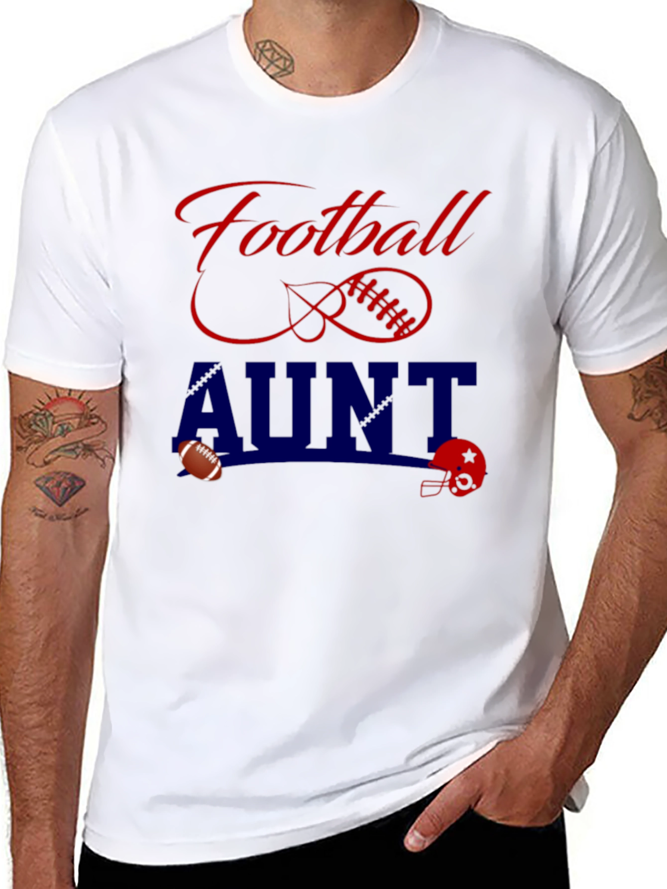 Football Aunt T-Shirt - Game Day Tee