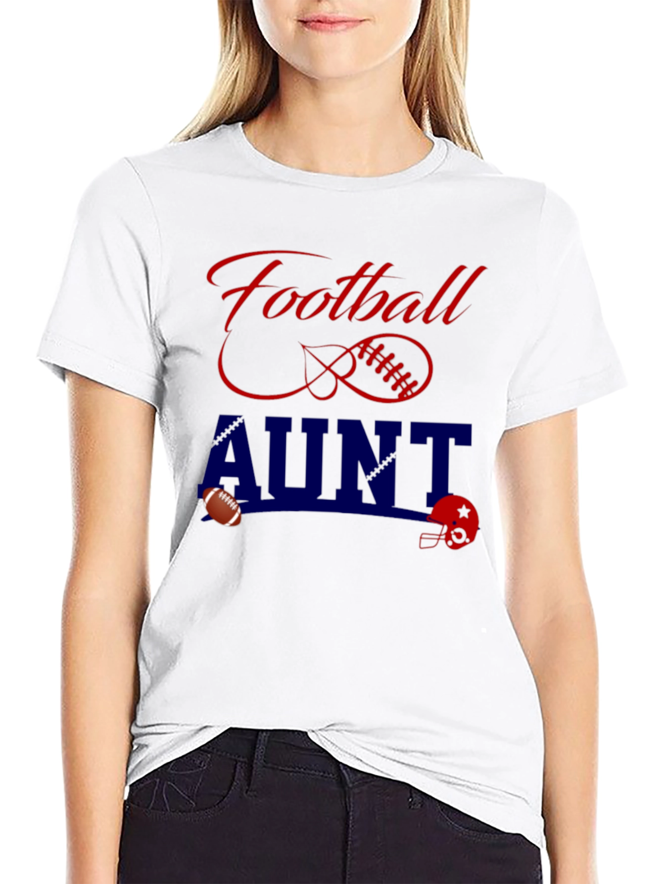 Football Aunt T-Shirt - Game Day Tee
