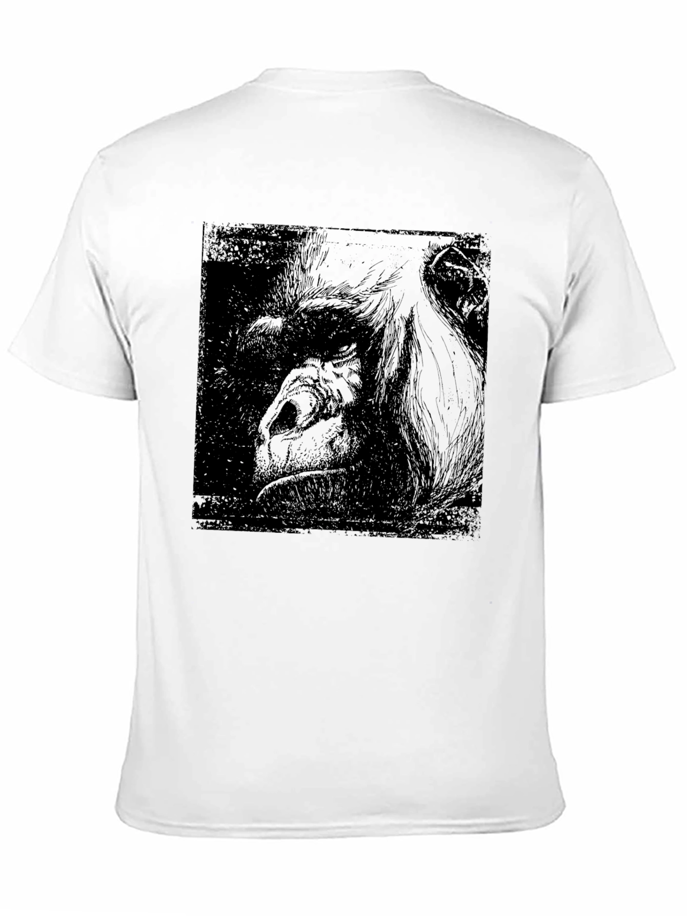 Orangutan Graphic Print Black T-Shirt