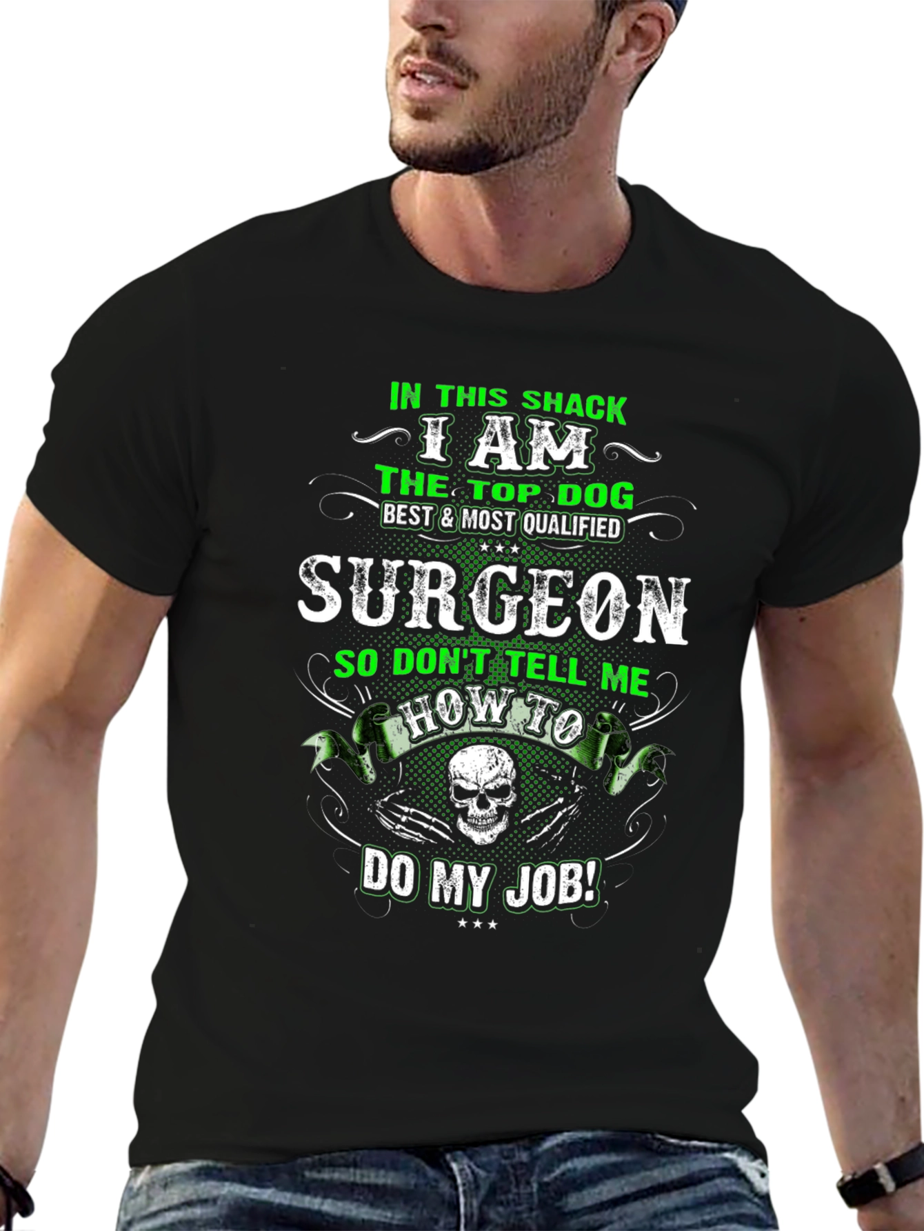 Top Dog Surgeon T-Shirt - Funny Graphic Tee
