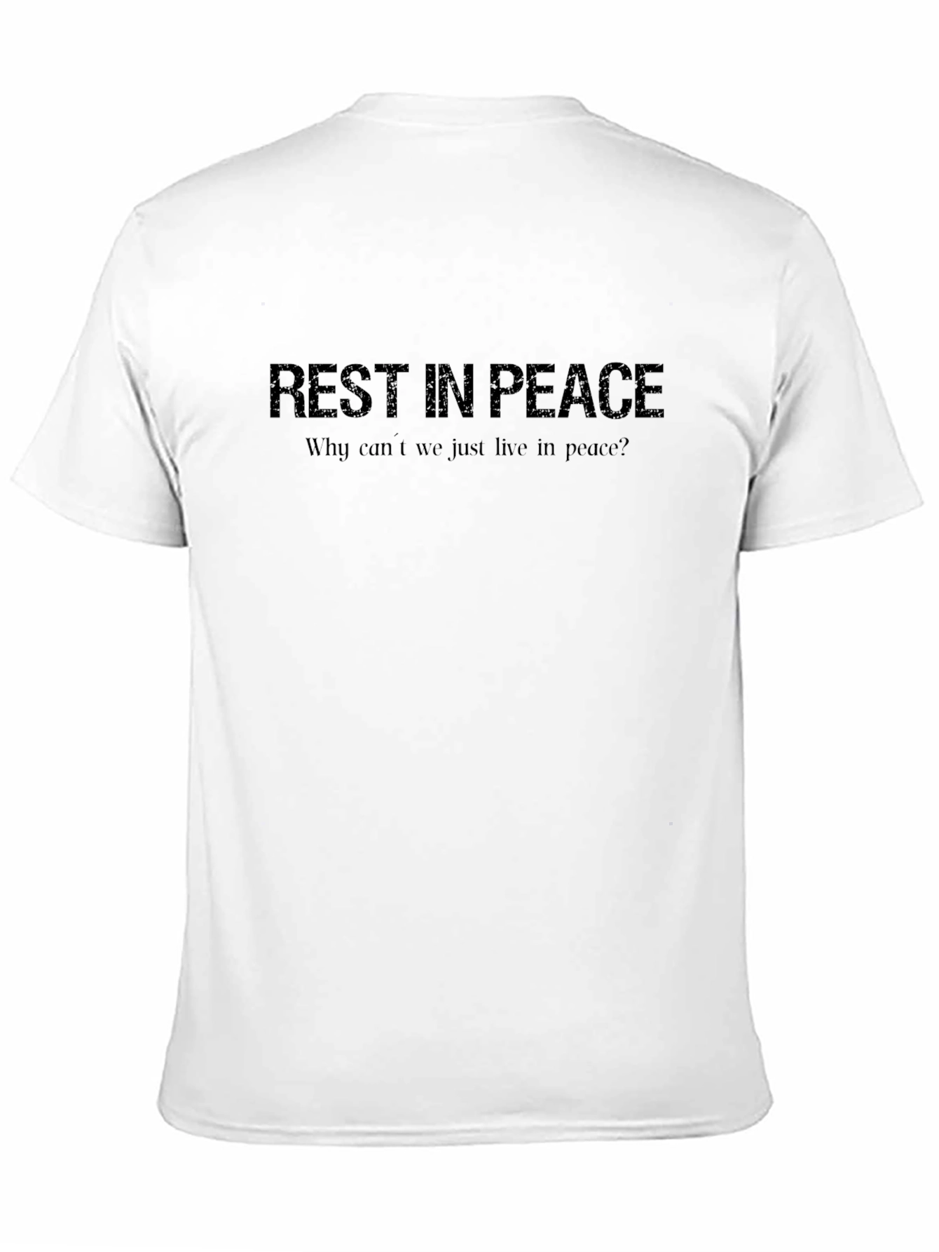 Rest in Peace Graphic Black T-Shirt