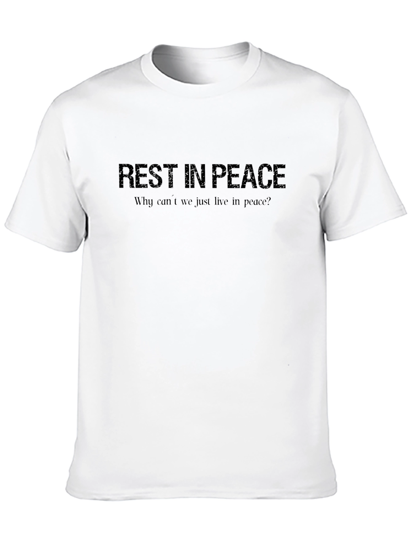 Rest in Peace Graphic Black T-Shirt