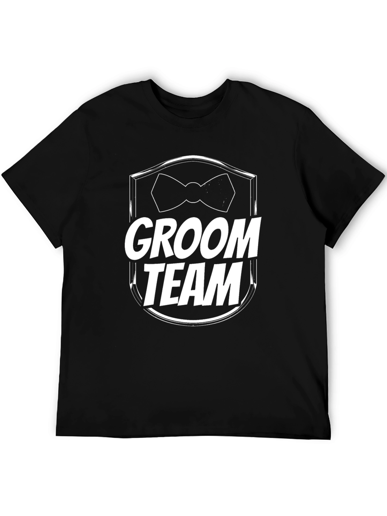 Groom Team T-Shirt - Black Wedding Party Tee