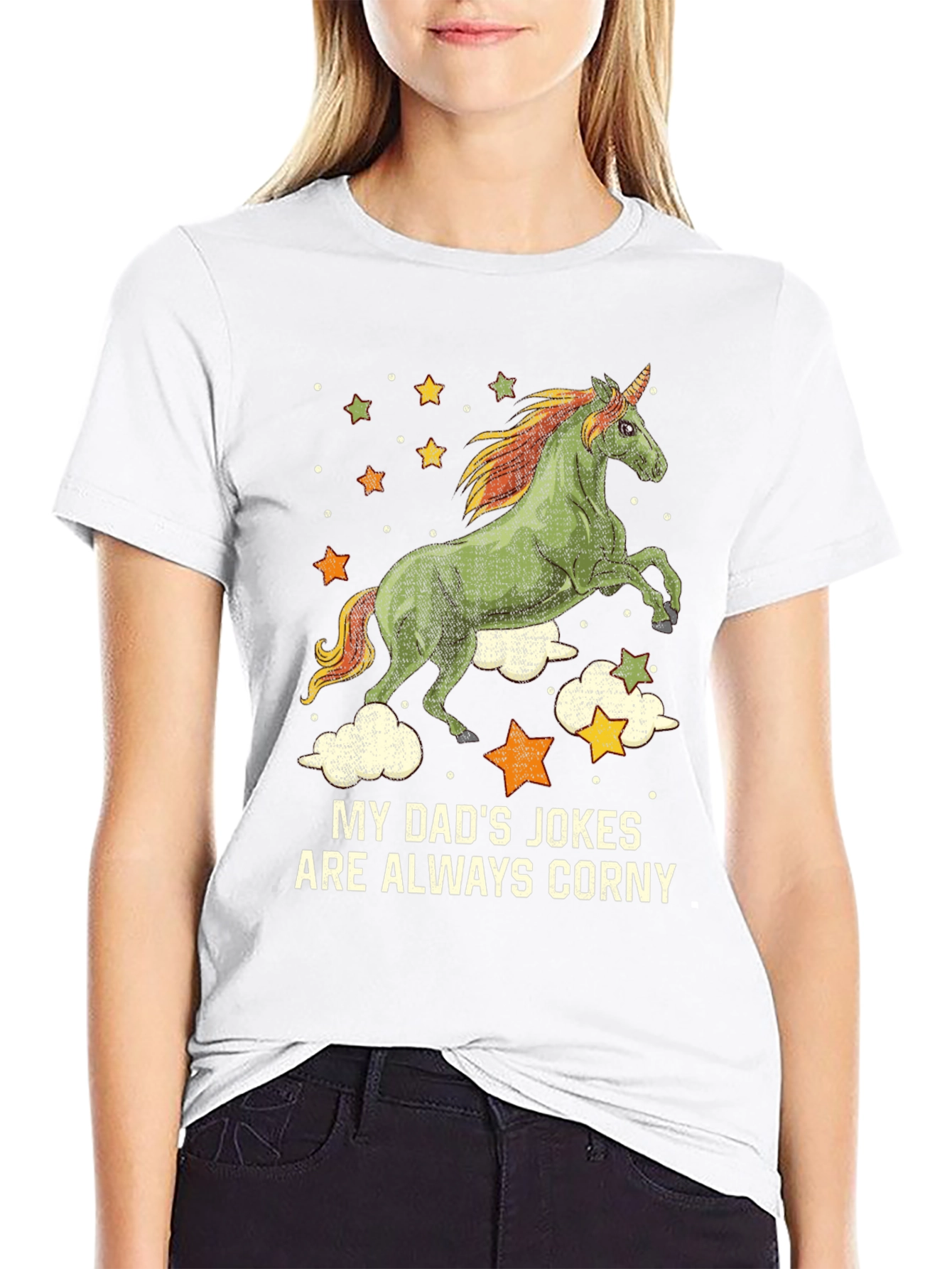 Dad Jokes Unicorn Graphic Tee