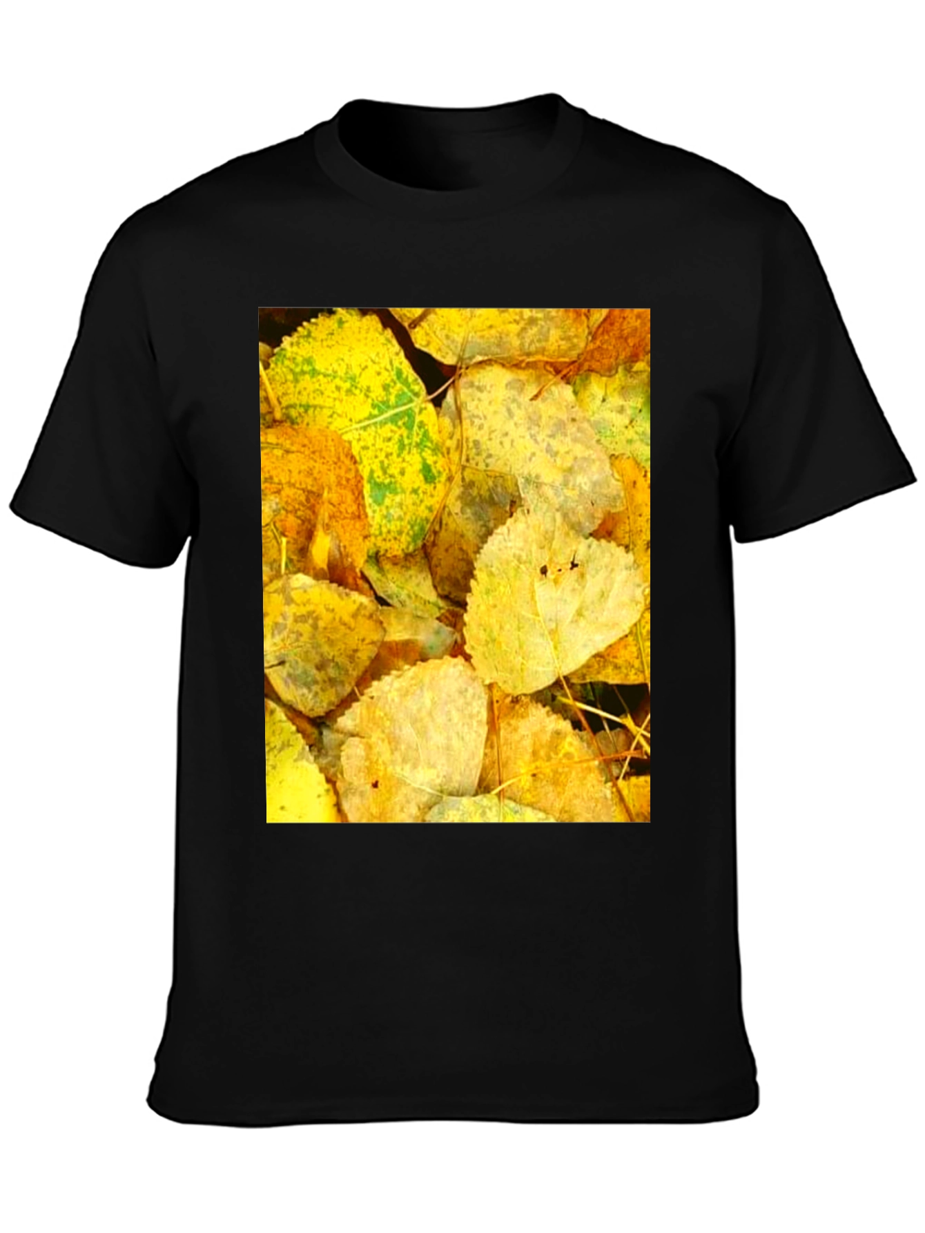 Autumn Leaves Graphic Tee - Nature Inspired Design