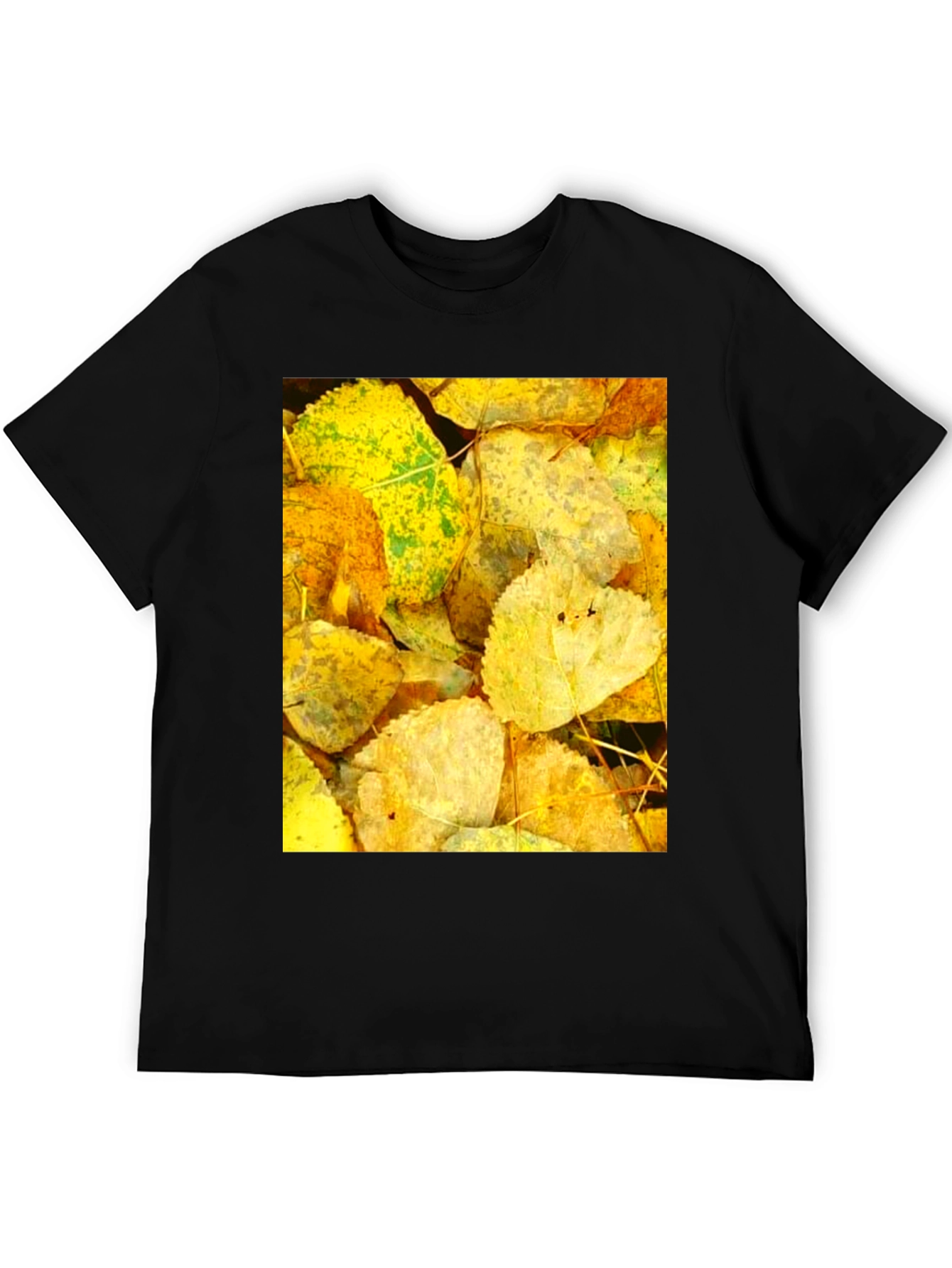 Autumn Leaves Graphic Tee - Nature Inspired Design