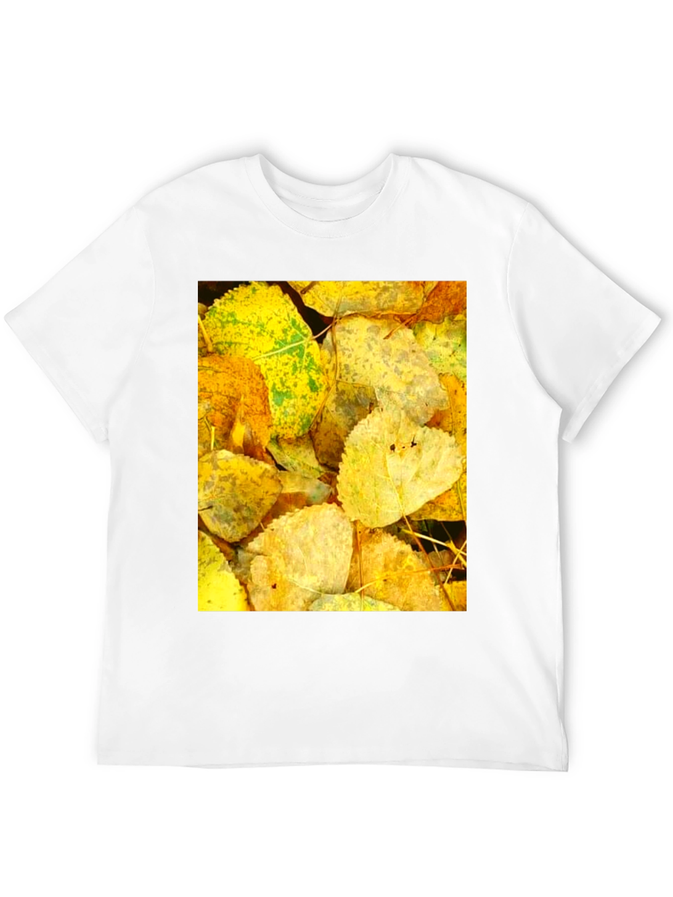 Autumn Leaves Graphic Tee - Nature Inspired Design