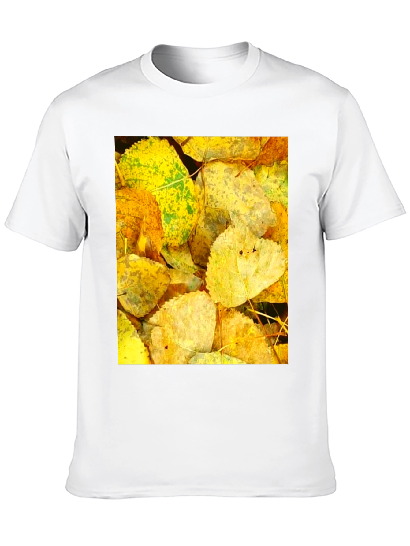 Autumn Leaves Graphic Tee - Nature Inspired Design