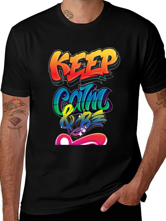 Keep Calm & Be T-Shirt - Graffiti Style Design