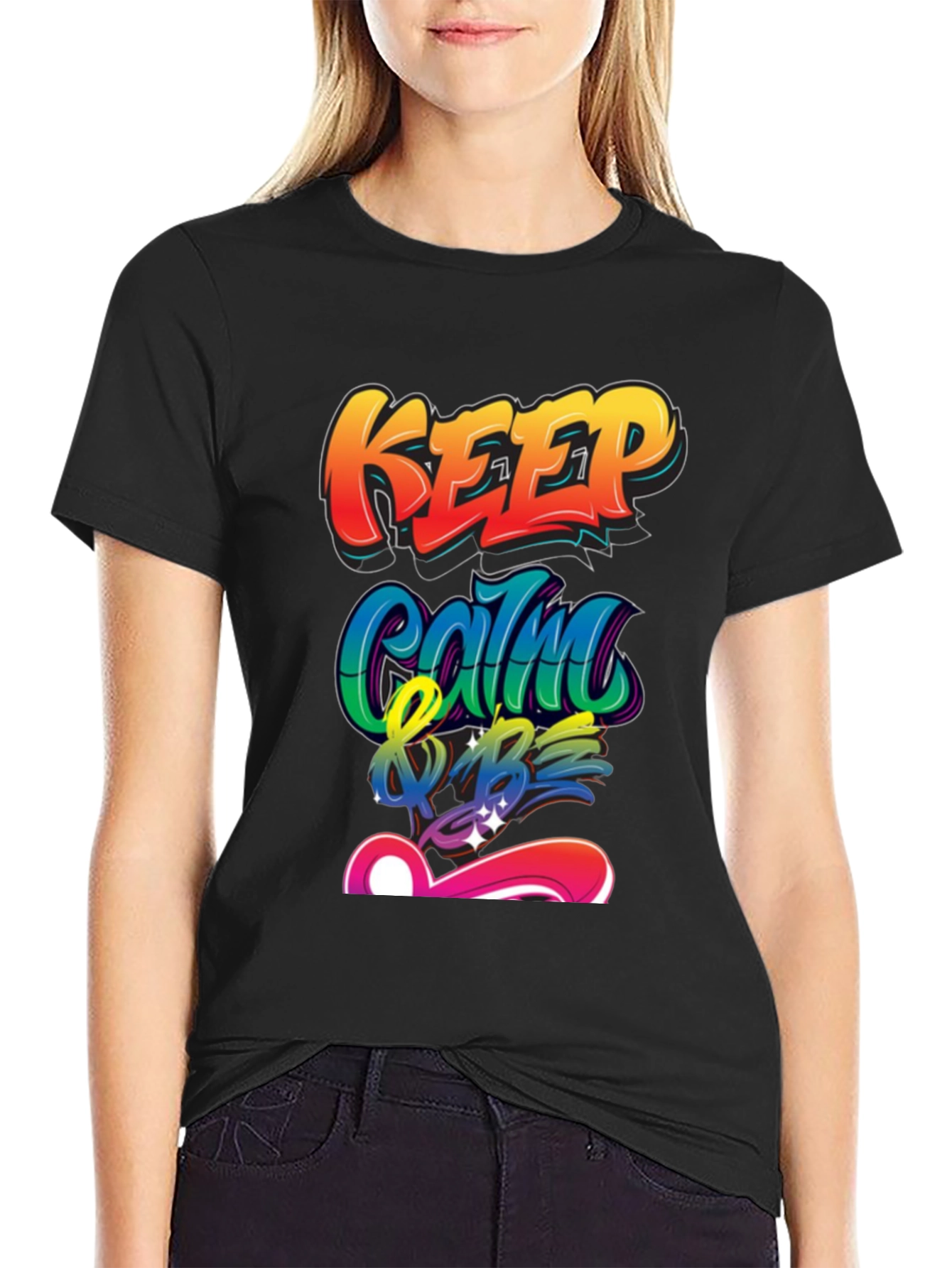Keep Calm & Be T-Shirt - Graffiti Style Design