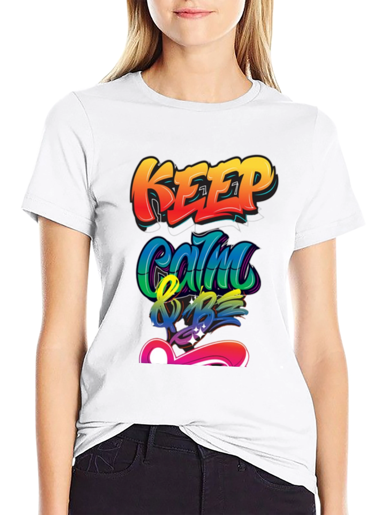 Keep Calm & Be T-Shirt - Graffiti Style Design
