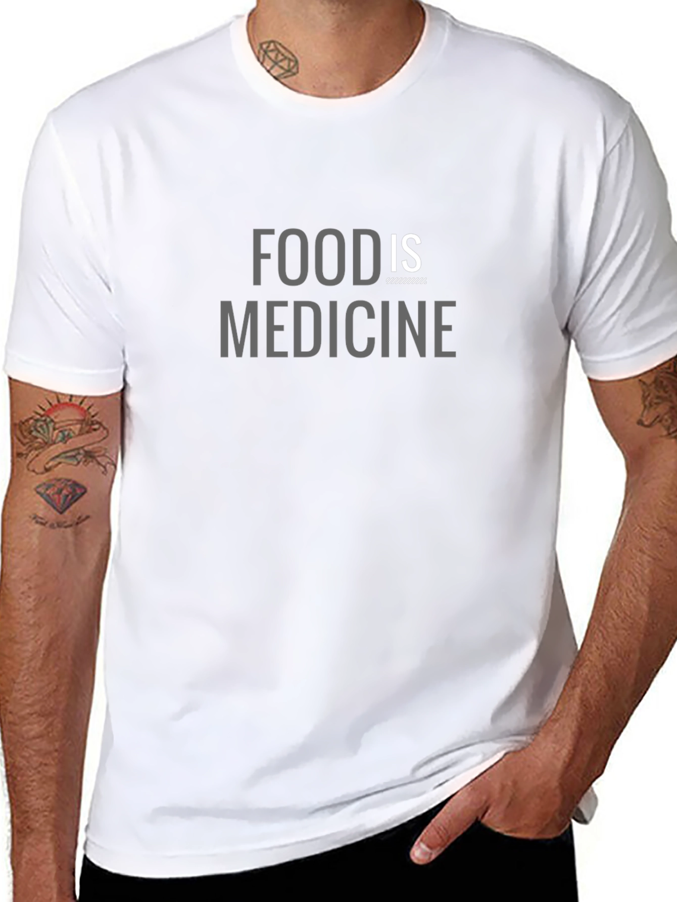 Food Is Medicine Graphic Tee - Black