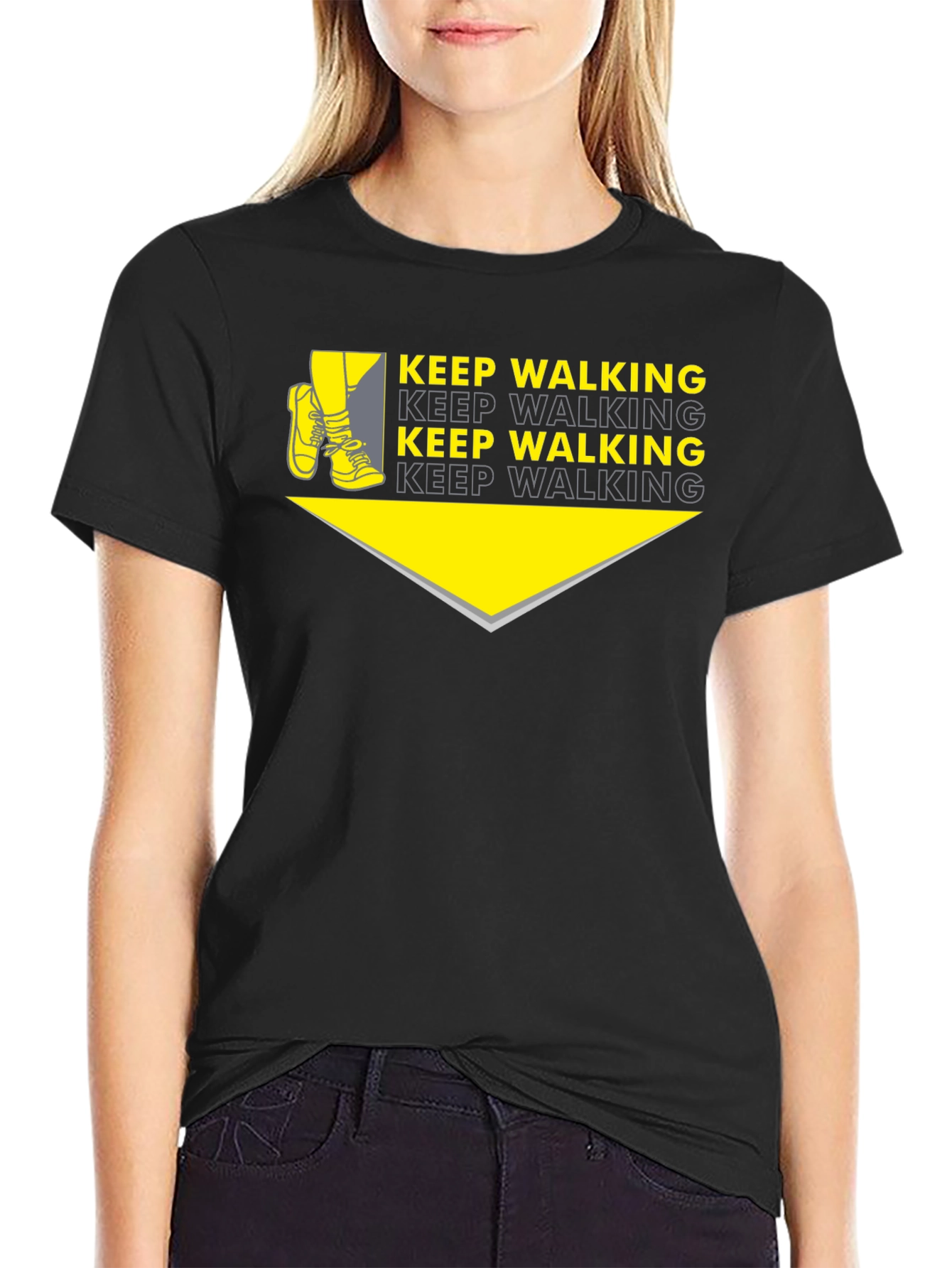 Keep Walking Graphic Tee - Stylish Walking Motivation