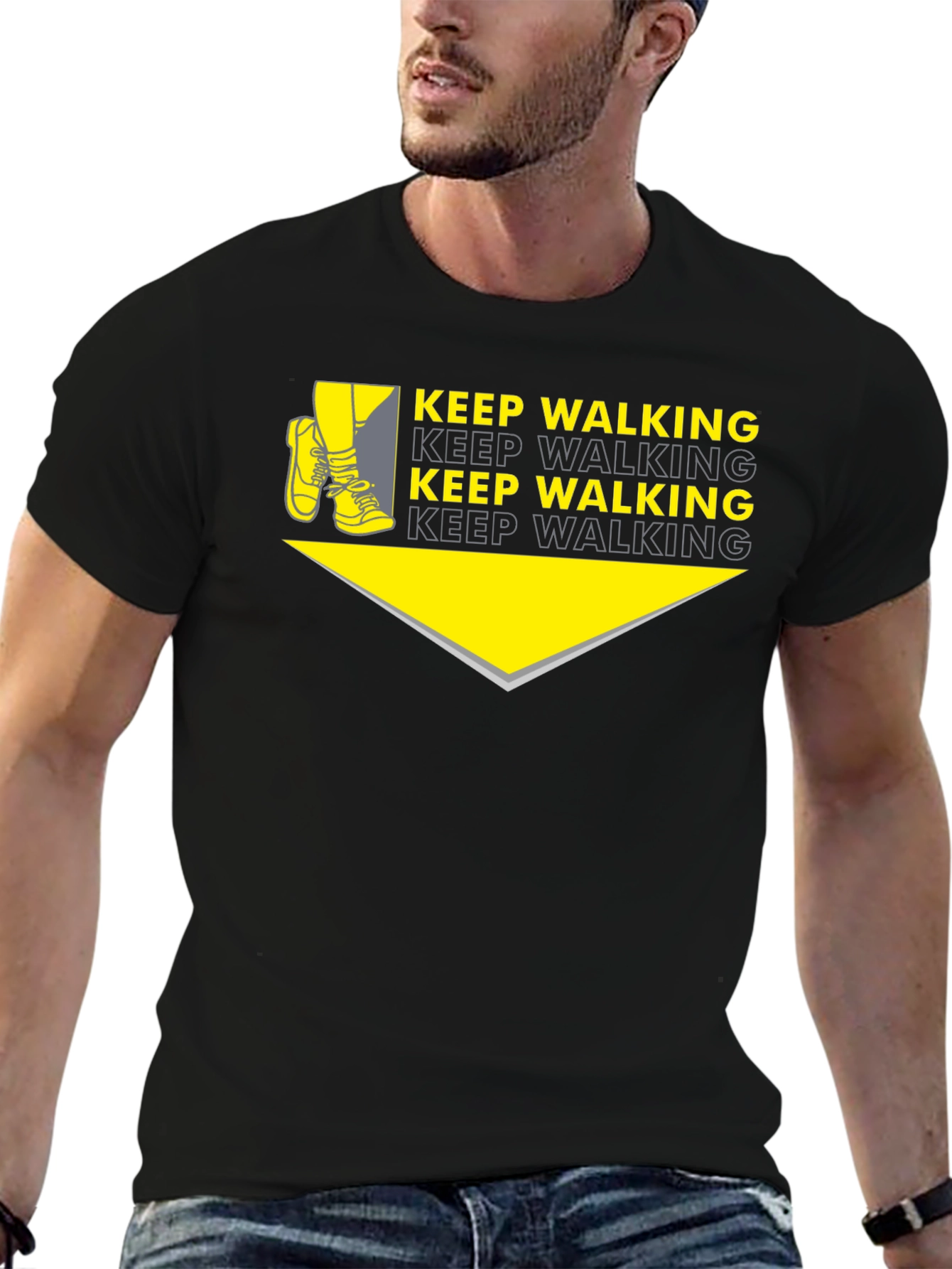 Keep Walking Graphic Tee - Stylish Walking Motivation