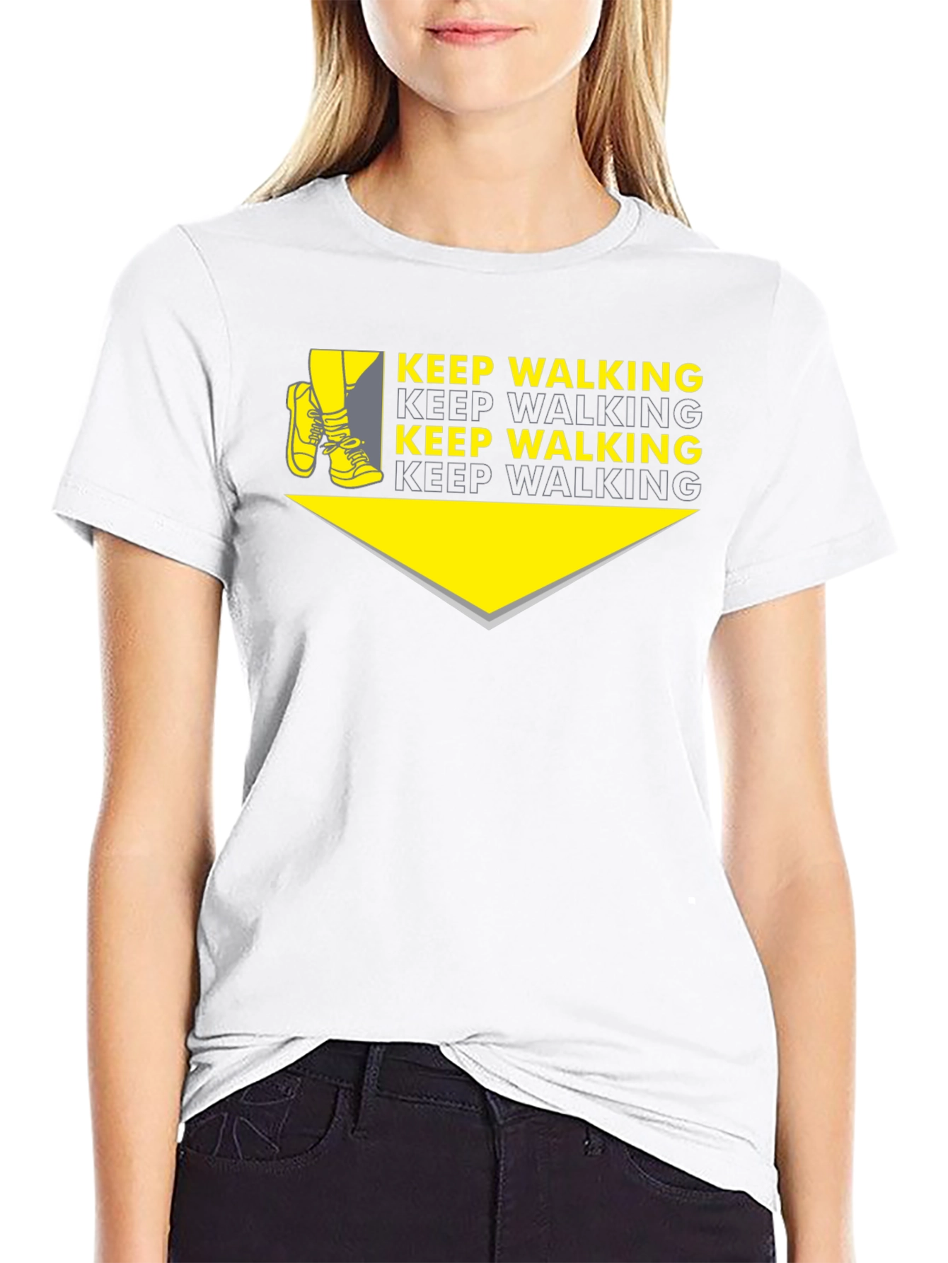 Keep Walking Graphic Tee - Stylish Walking Motivation