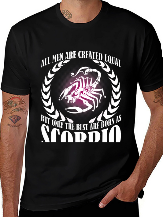 Scorpio Zodiac T-Shirt - Best Men Are Born As Scorpios