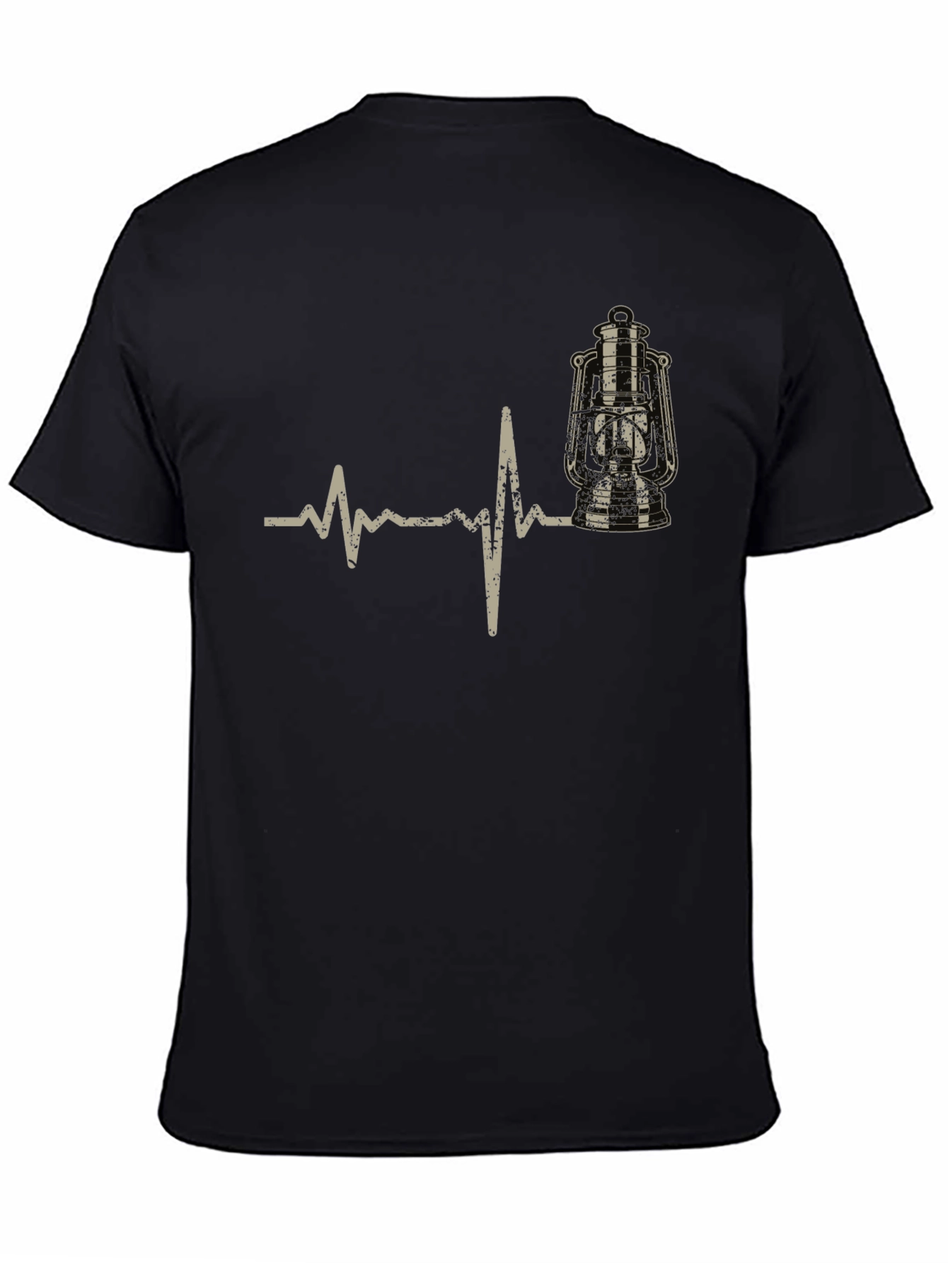 Lantern Heartbeat Graphic Tee - Black