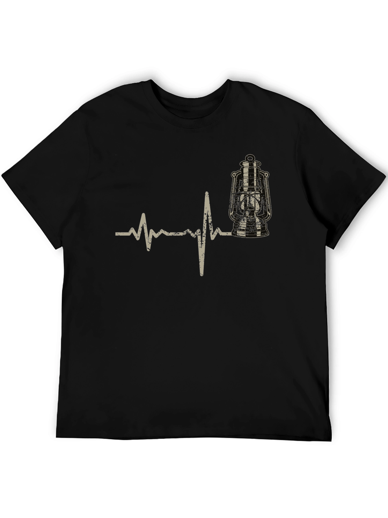 Lantern Heartbeat Graphic Tee - Black