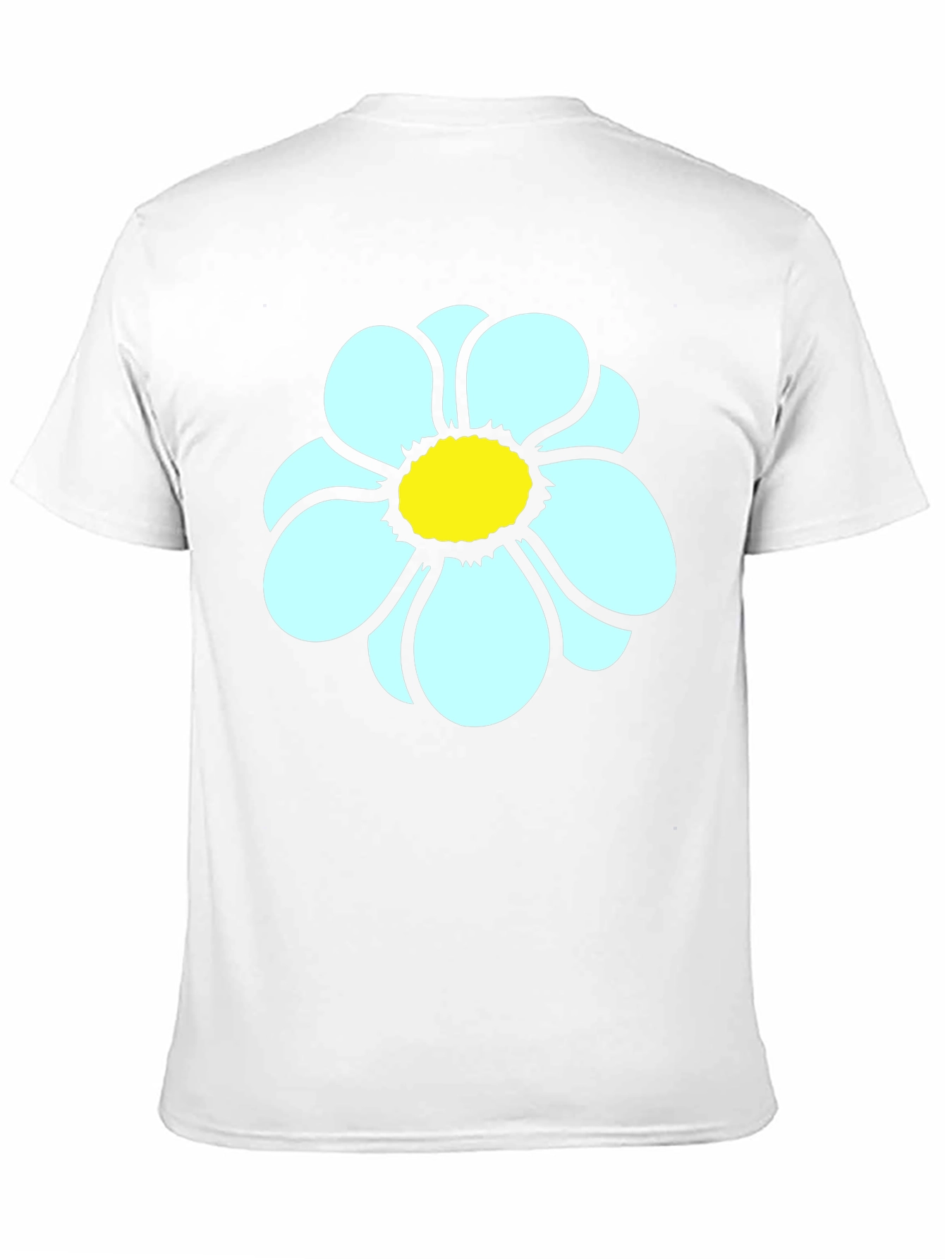Daisy Flower Graphic Tee - Casual Black T-Shirt