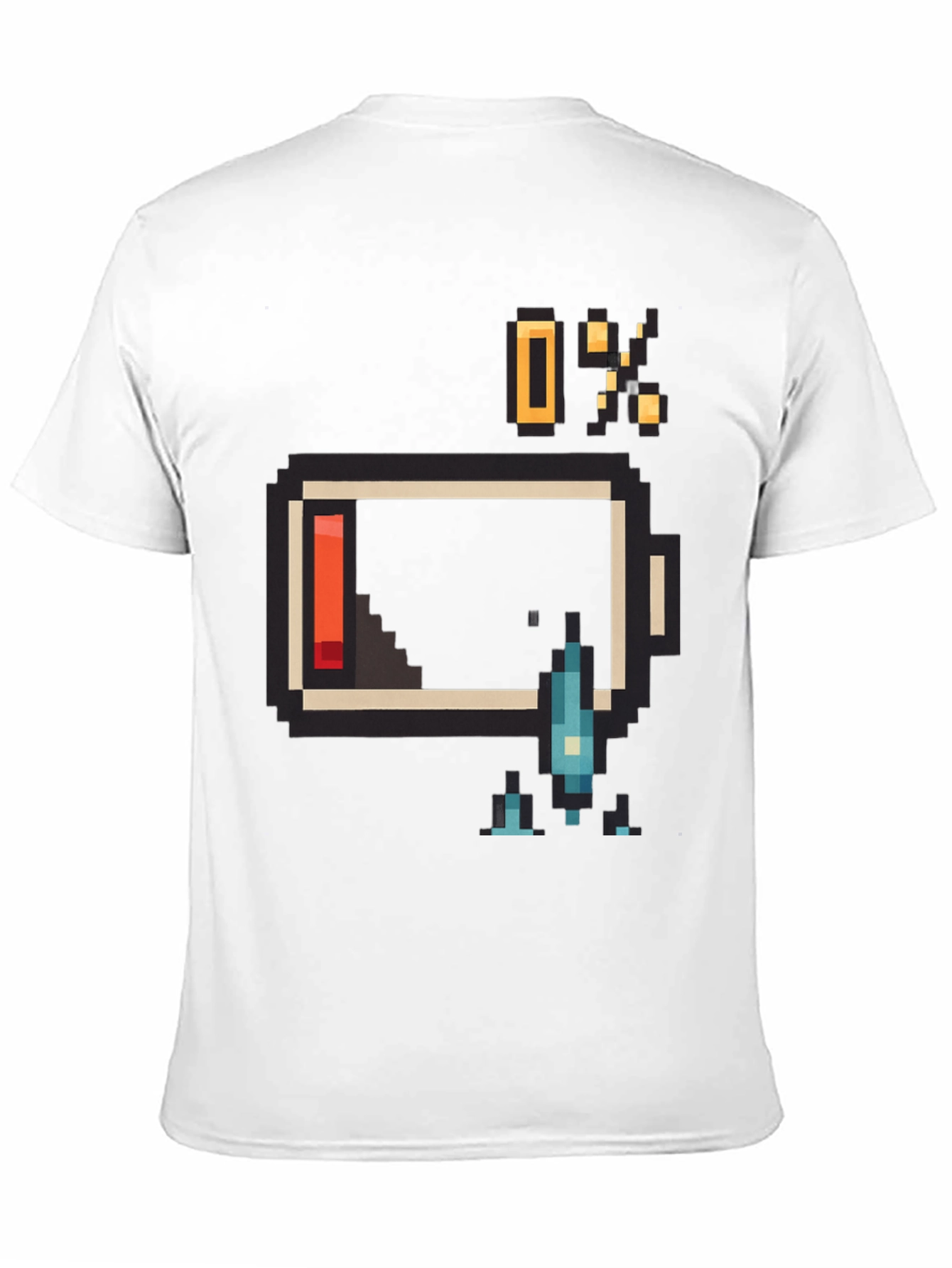 Pixel Battery Low Graphic Mens T-Shirt