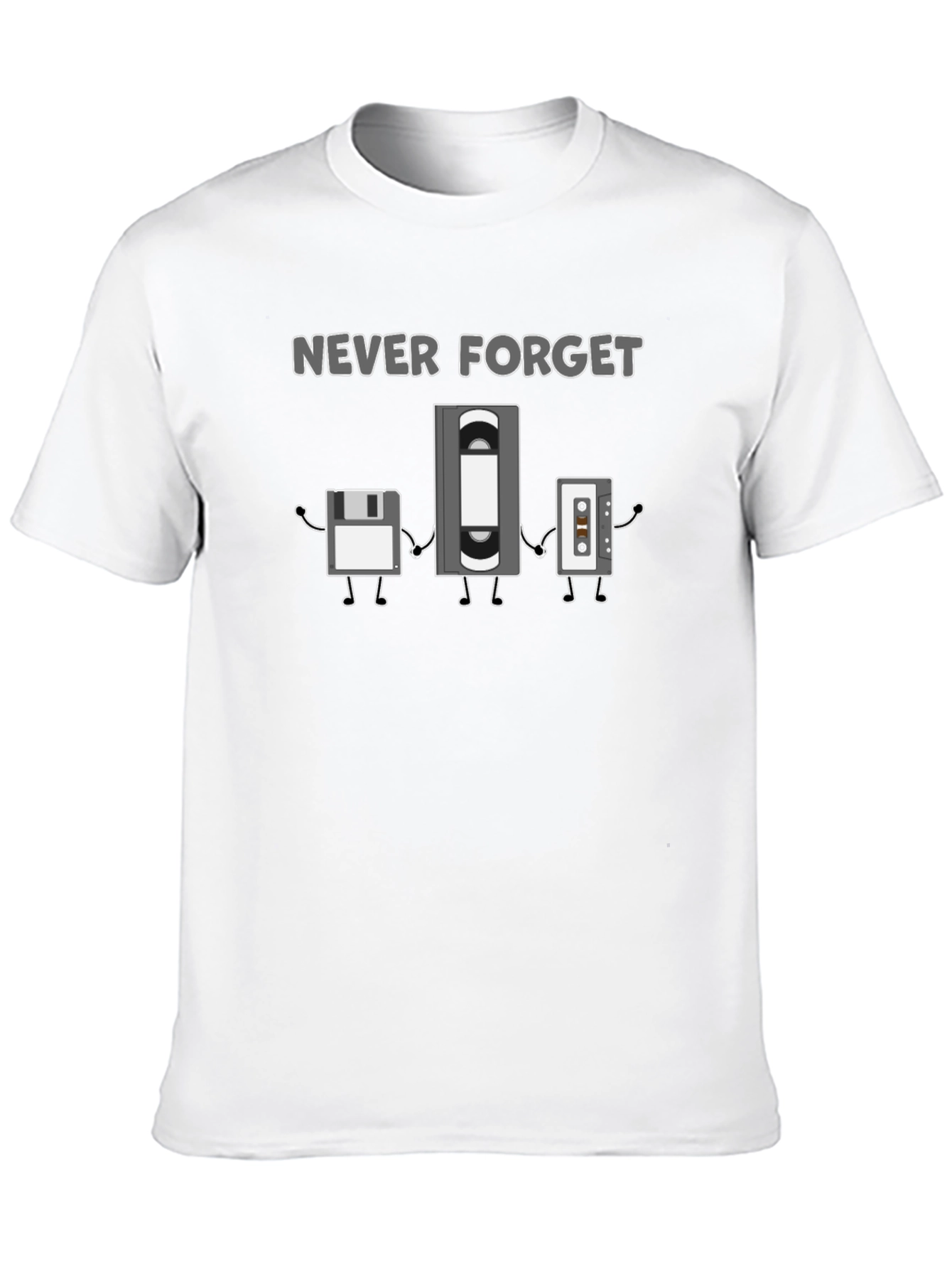 Never Forget Retro Tech T-Shirt