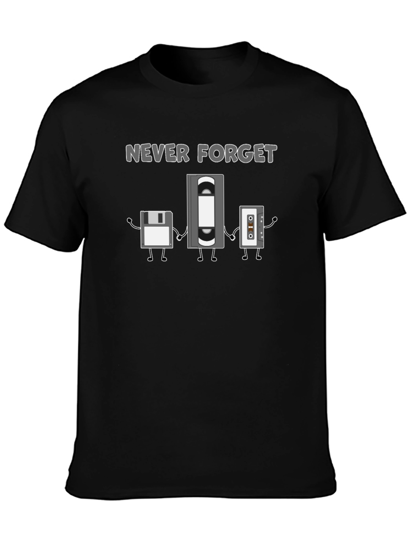 Never Forget Retro Tech T-Shirt