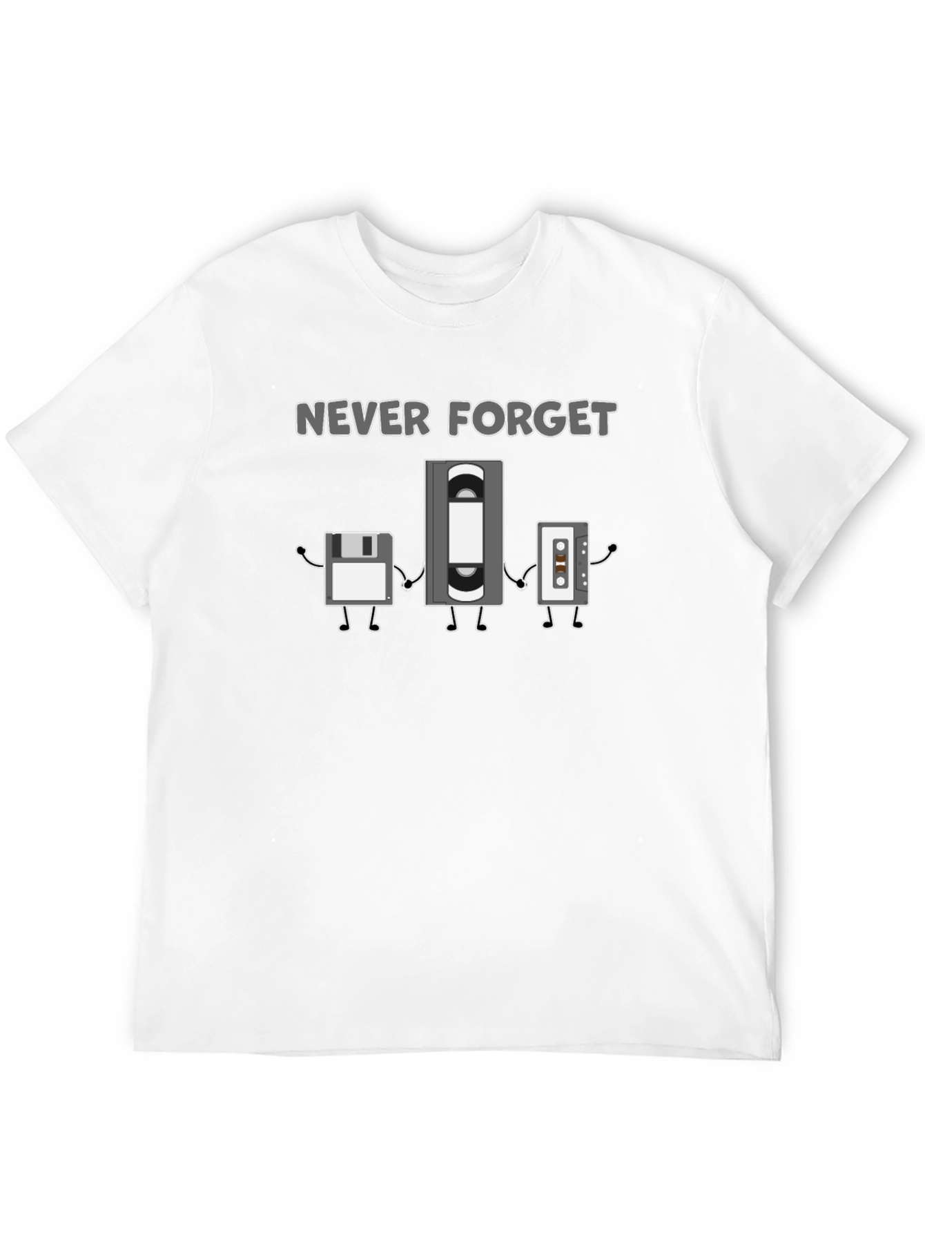 Never Forget Retro Tech T-Shirt