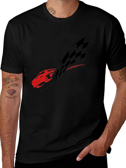 Red Racecar Black Tee