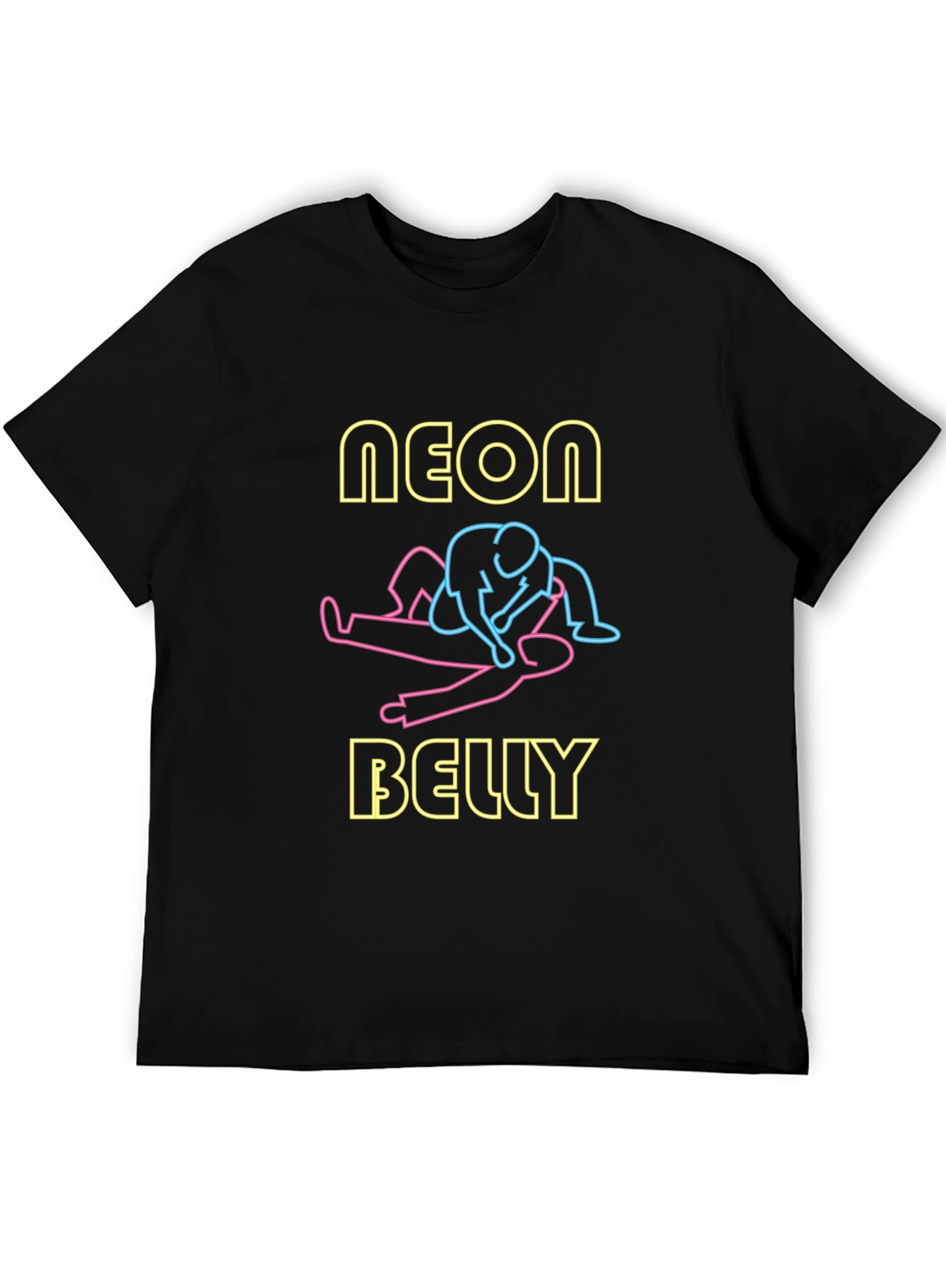 Neon Belly T-Shirt - Unique Graphic Design