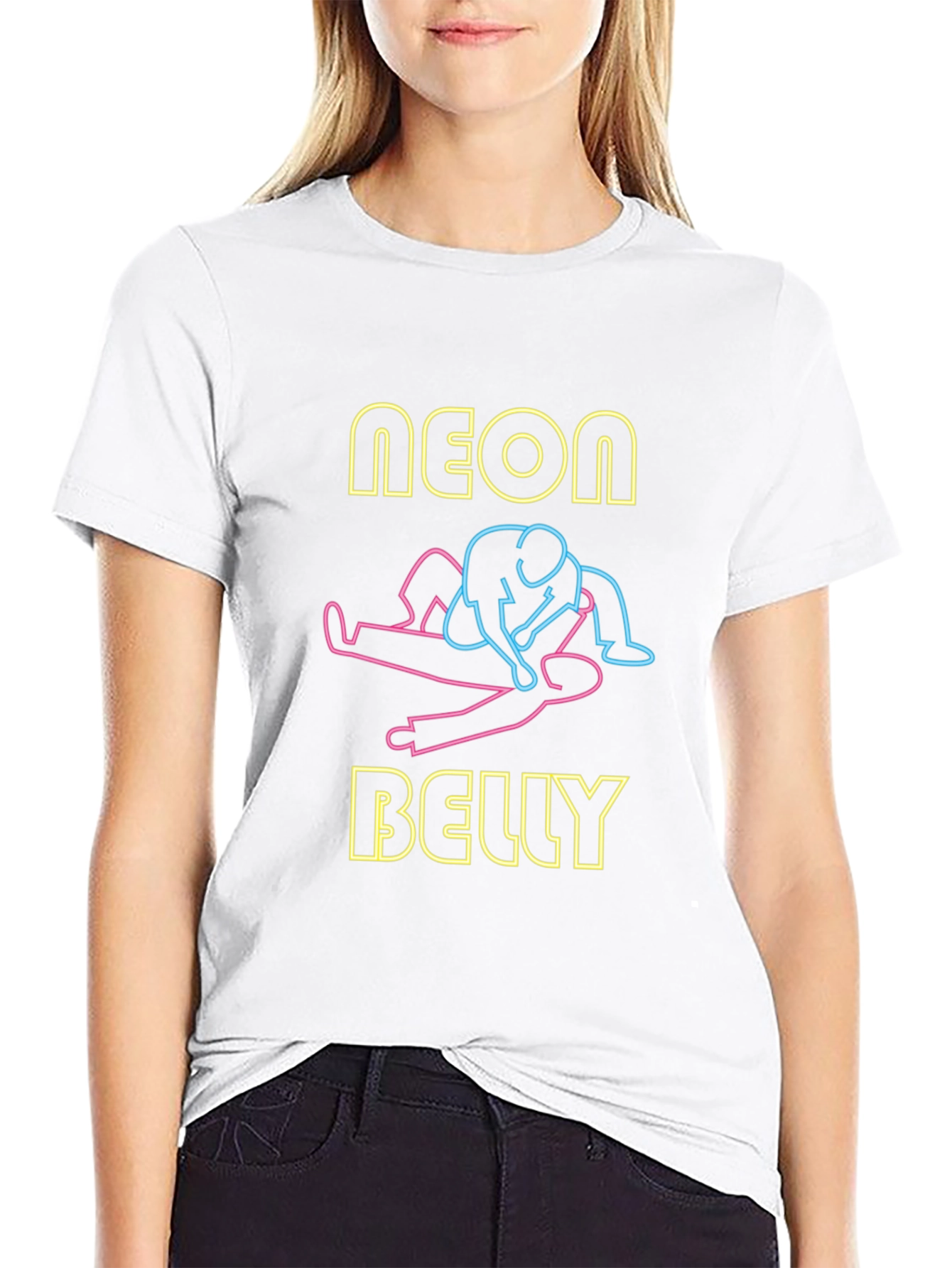 Neon Belly T-Shirt - Unique Graphic Design