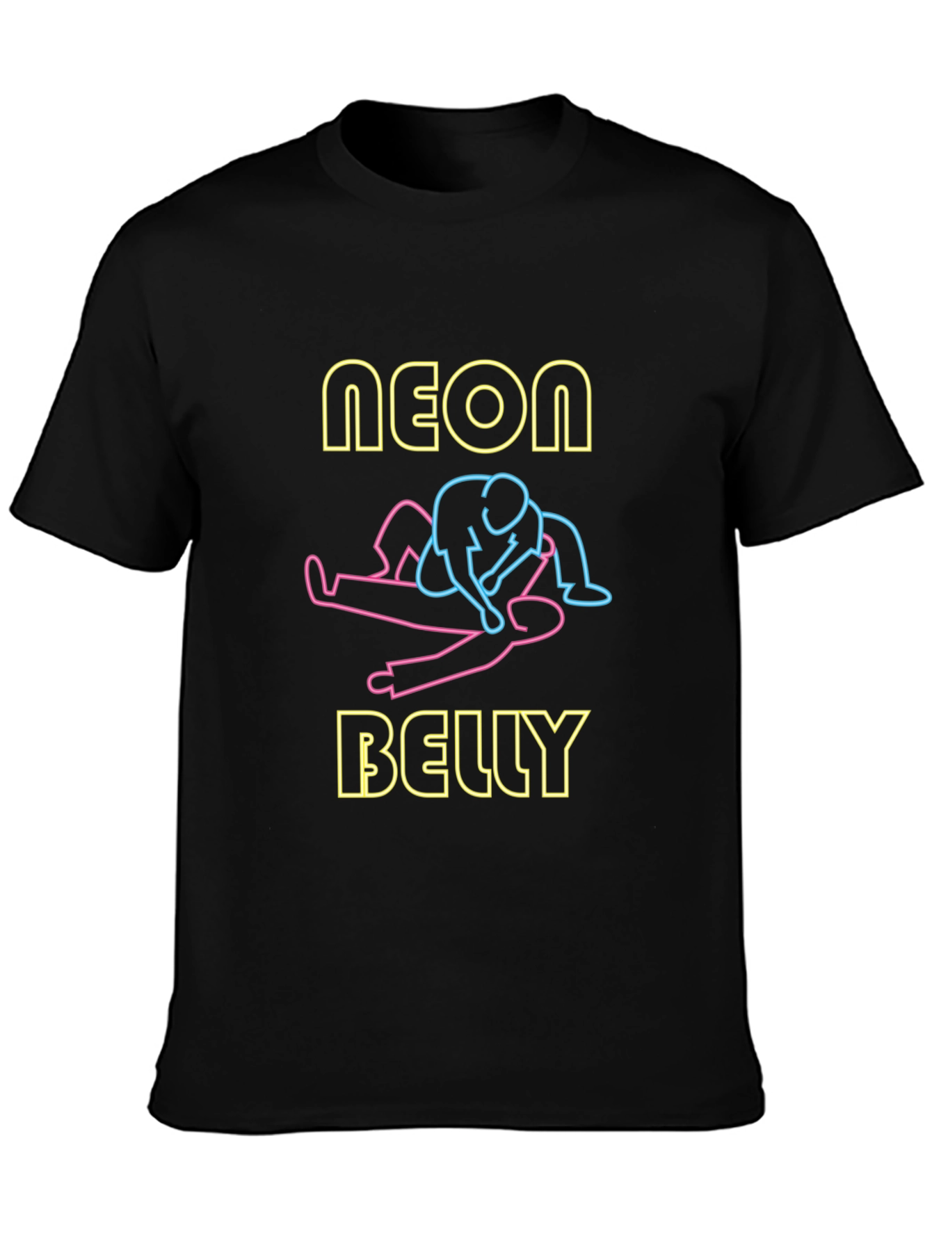 Neon Belly T-Shirt - Unique Graphic Design