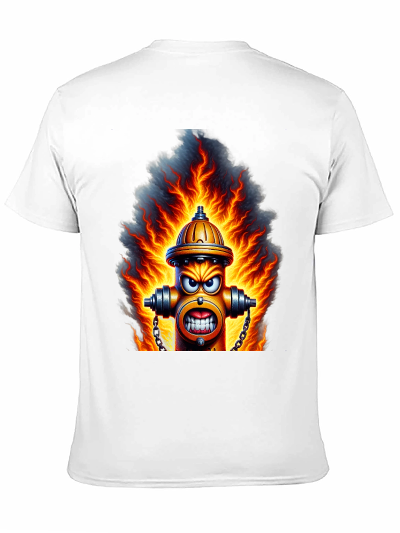 Fiery Hydrant Graphic Tee - Bold Streetwear