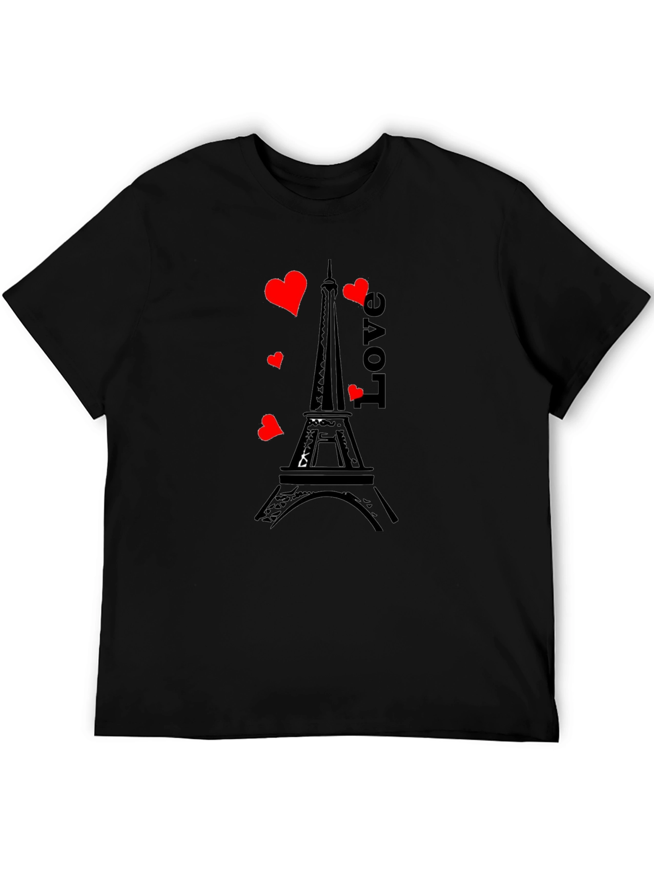 Paris Love T-Shirt - Romantic Eiffel Tower Design