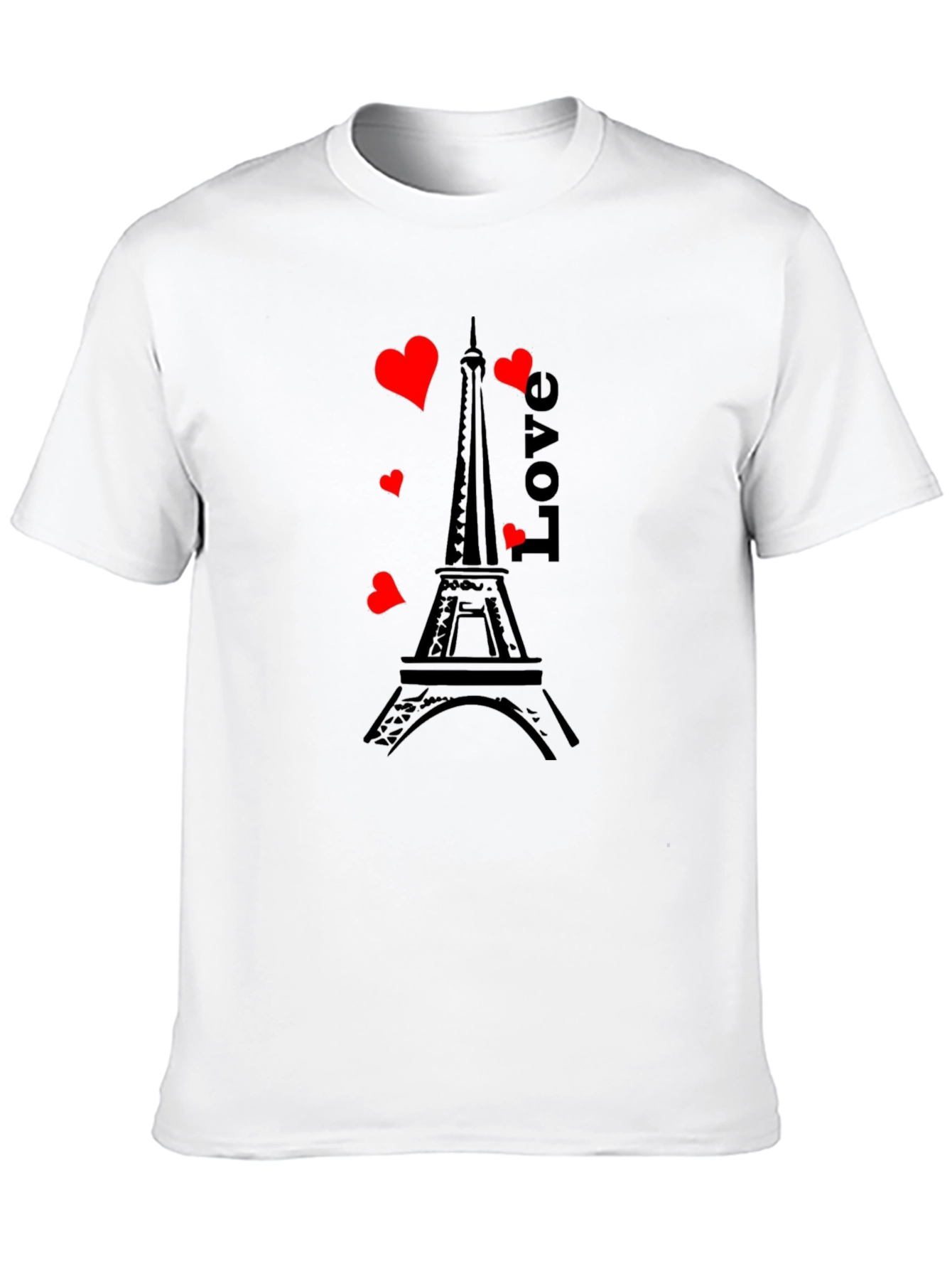 Paris Love T-Shirt - Romantic Eiffel Tower Design