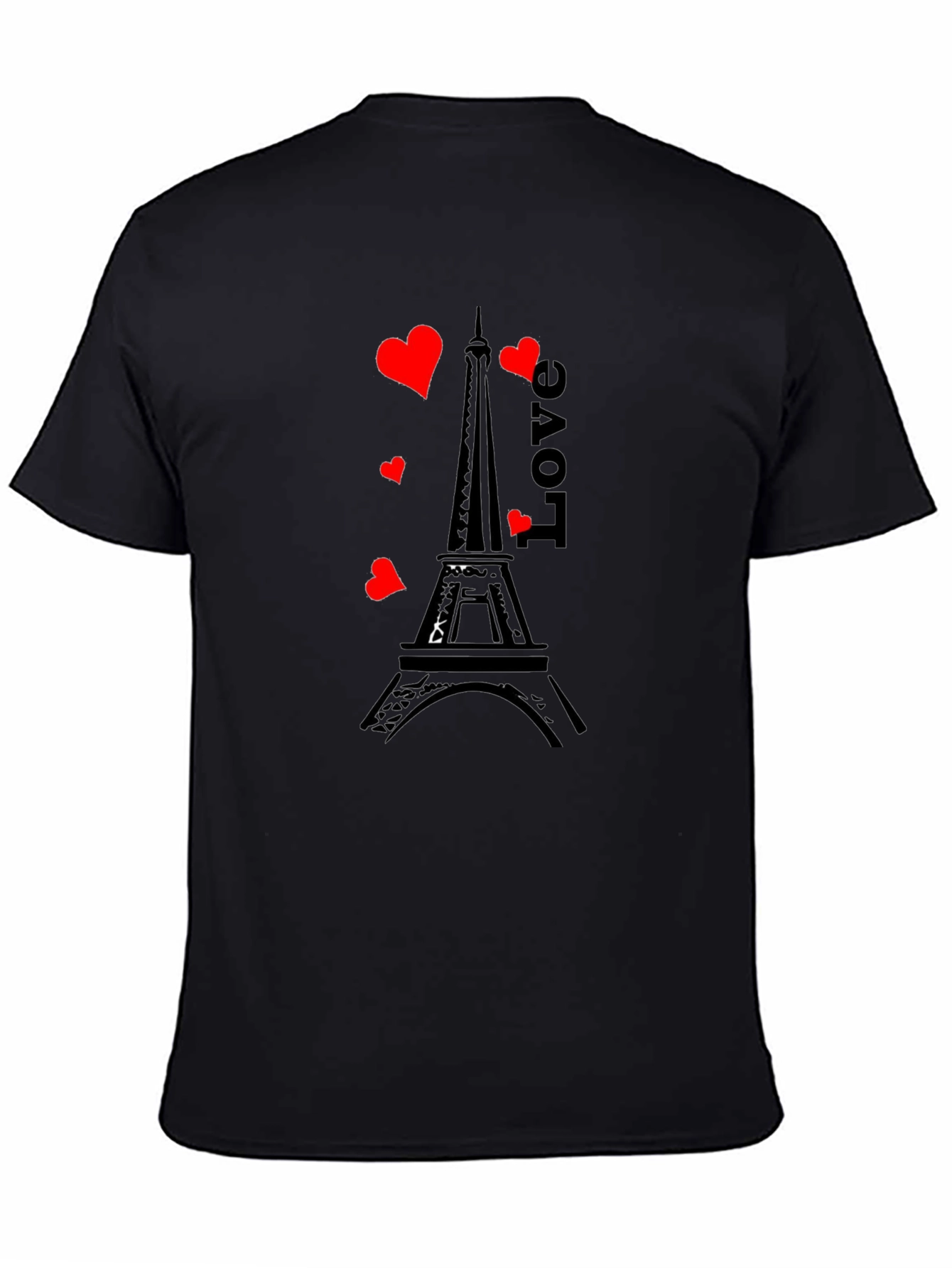 Paris Love T-Shirt - Romantic Eiffel Tower Design