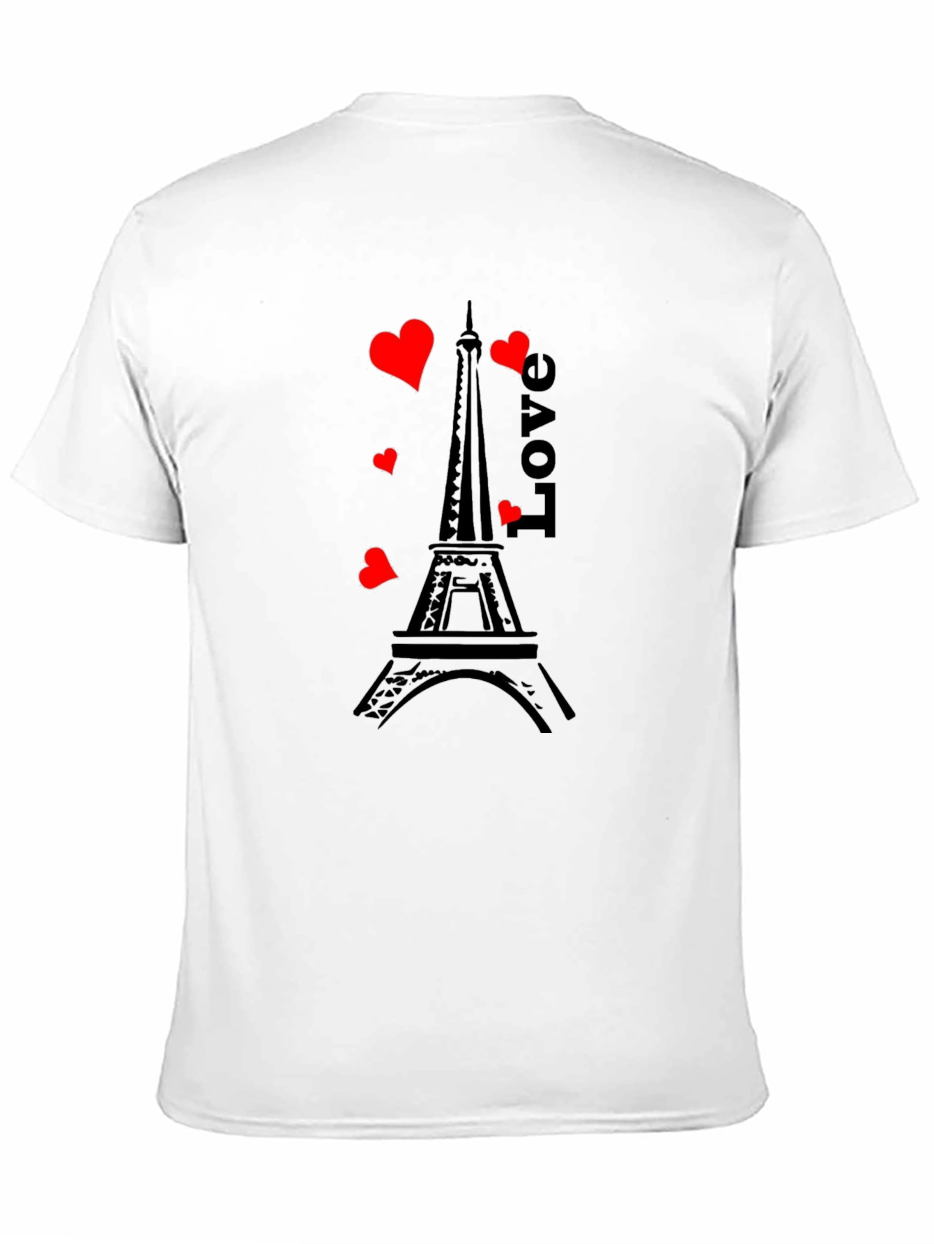 Paris Love T-Shirt - Romantic Eiffel Tower Design