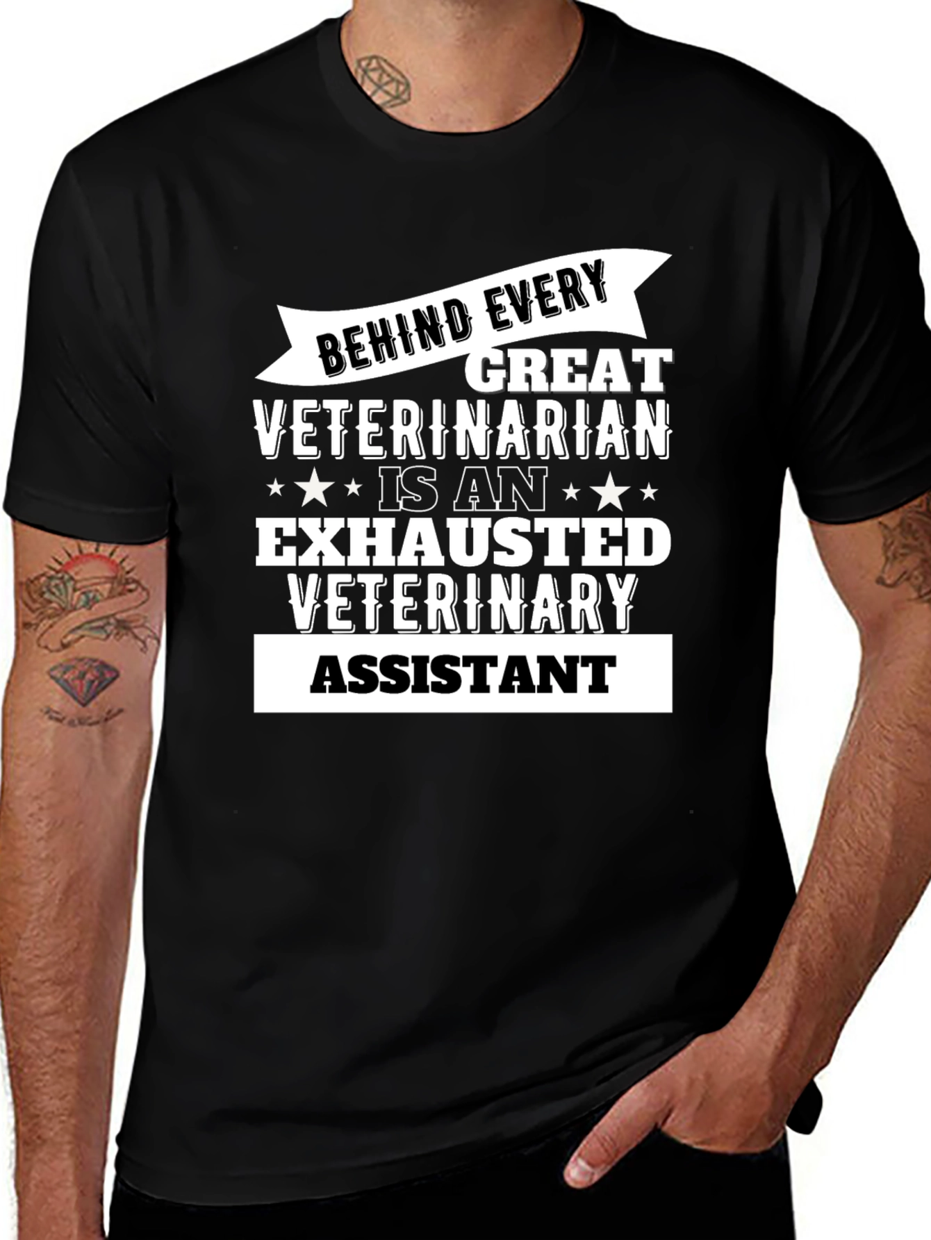 Exhausted Veterinary Assistant T-Shirt