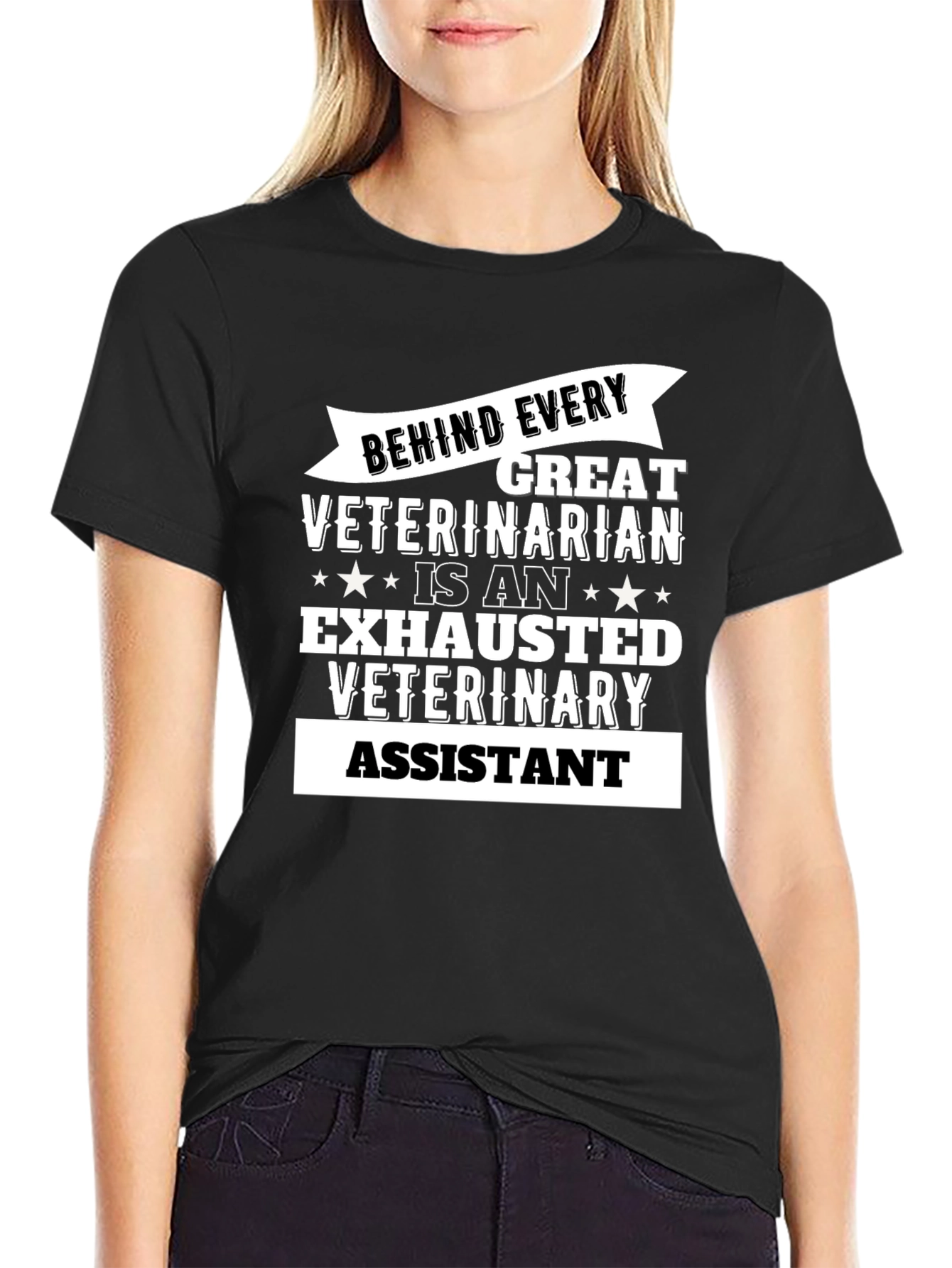 Exhausted Veterinary Assistant T-Shirt
