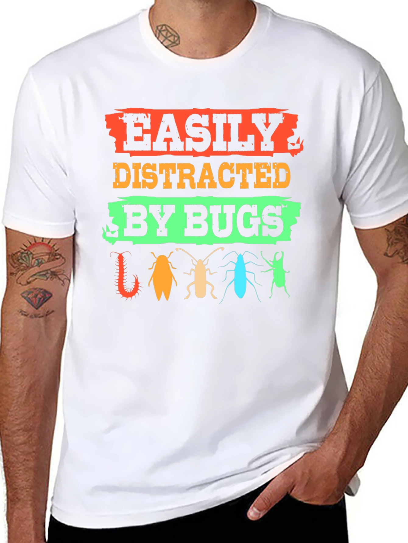 Easily Distracted By Bugs T-Shirt