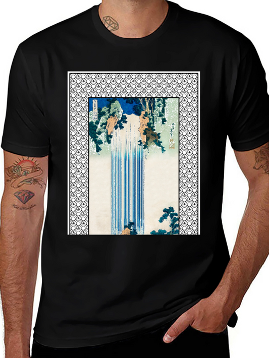 Japanese Waterfall Art T-Shirt