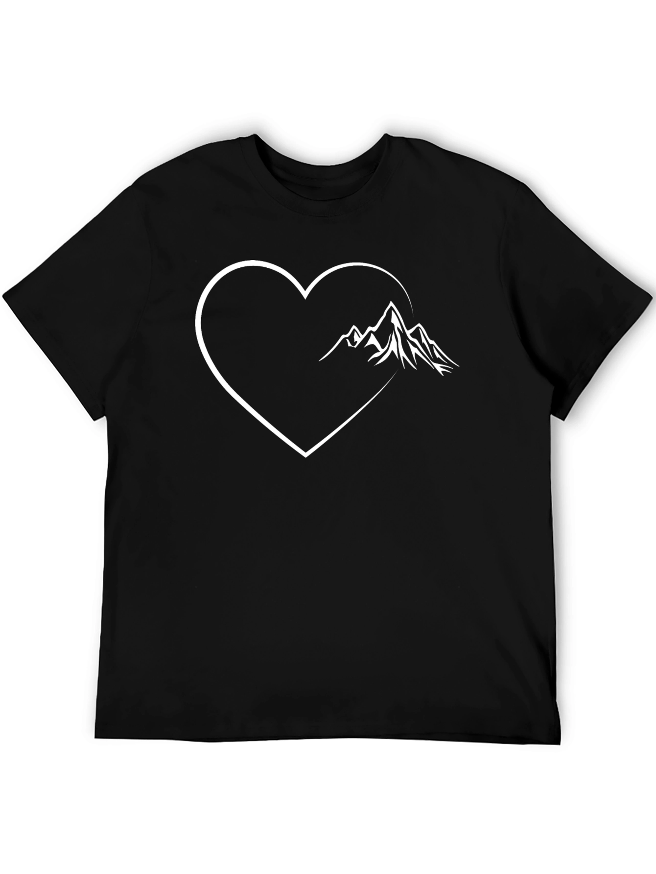 Mountain Heart Graphic Tee - Black