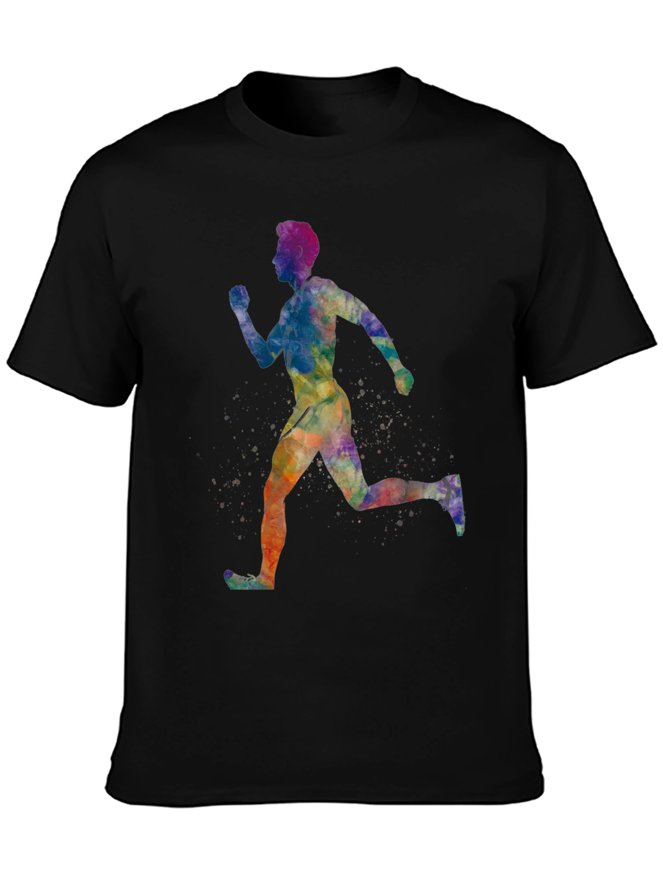 Watercolor Runner Graphic Tee