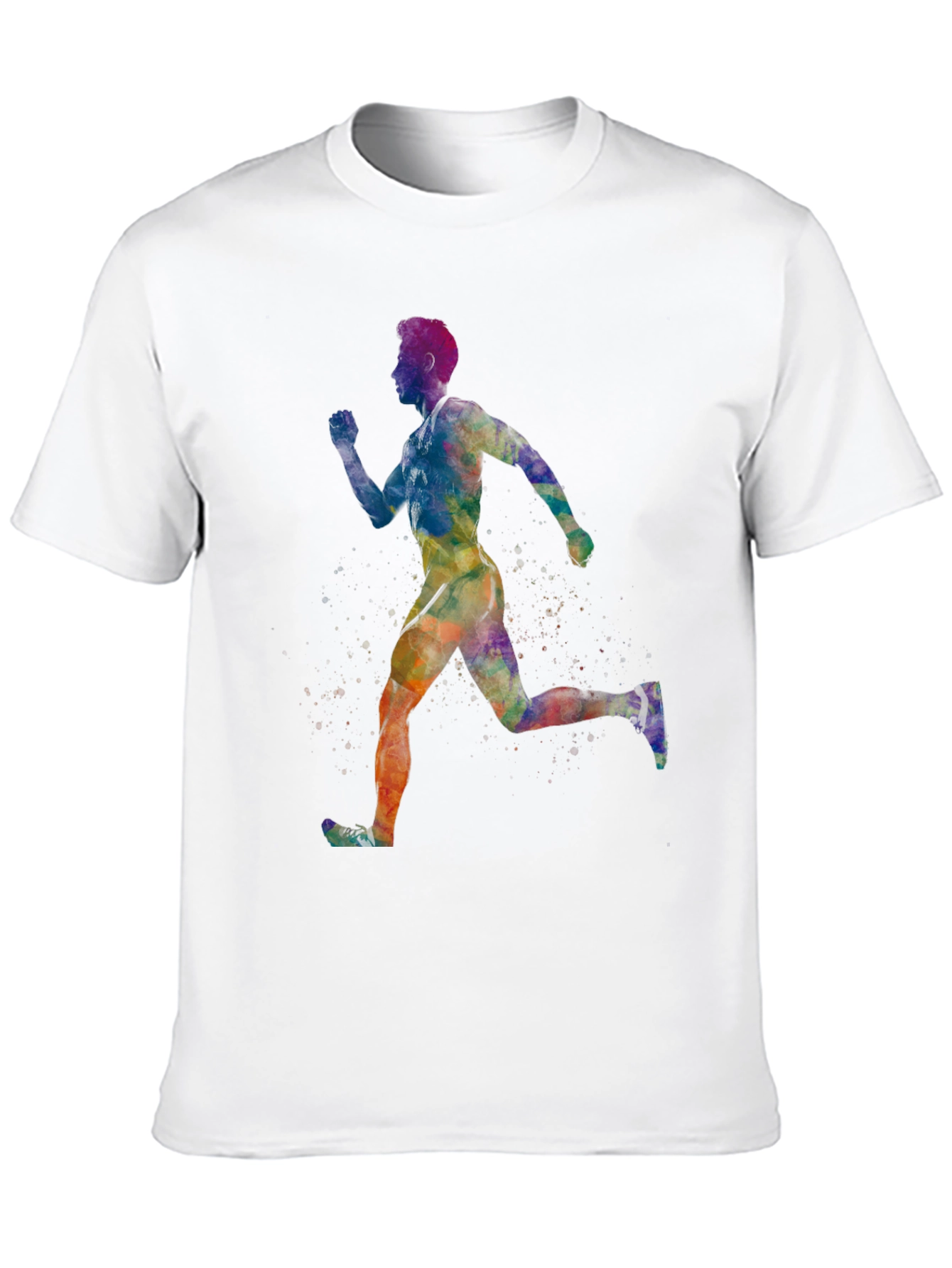 Watercolor Runner Graphic Tee