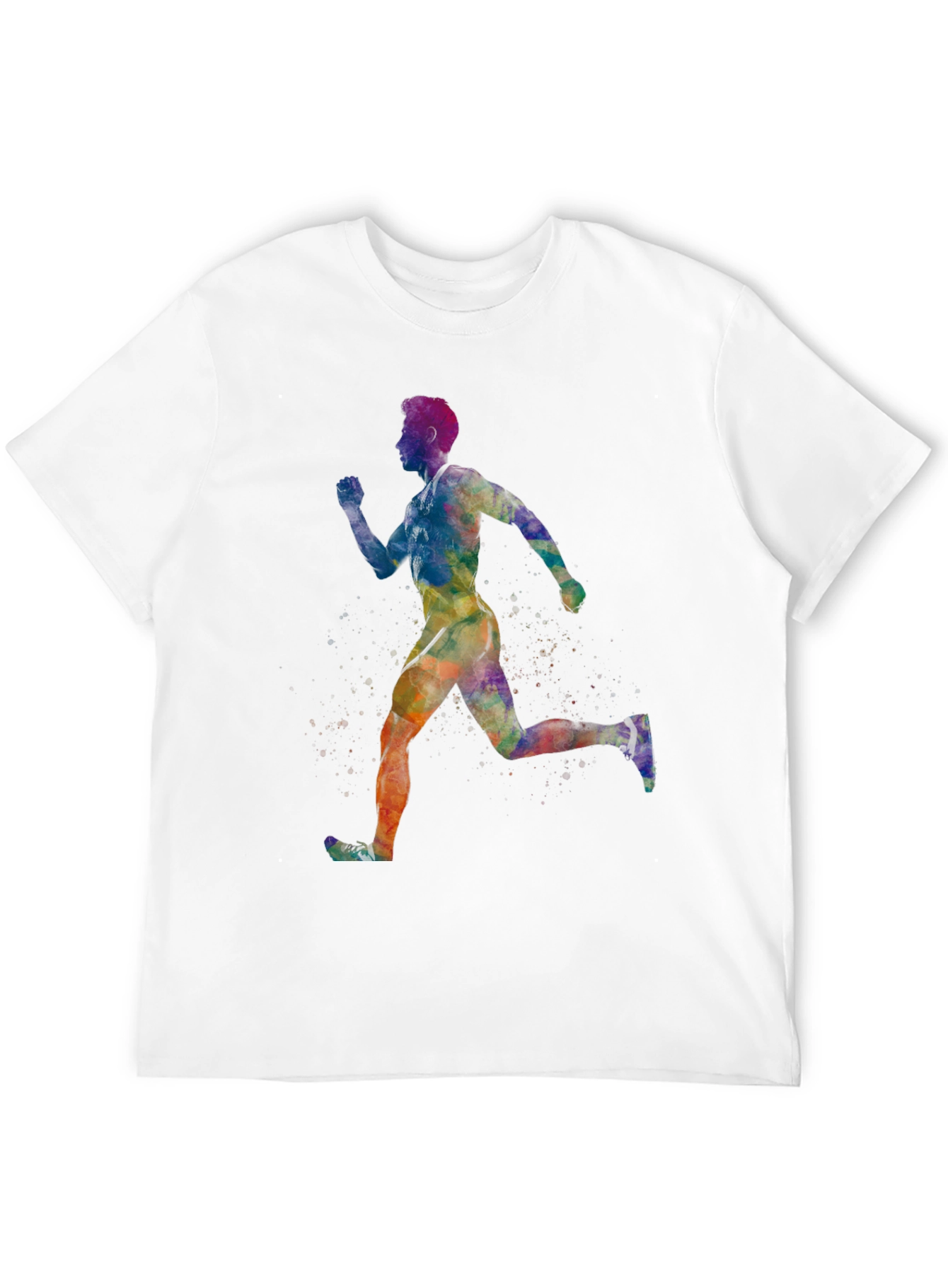 Watercolor Runner Graphic Tee