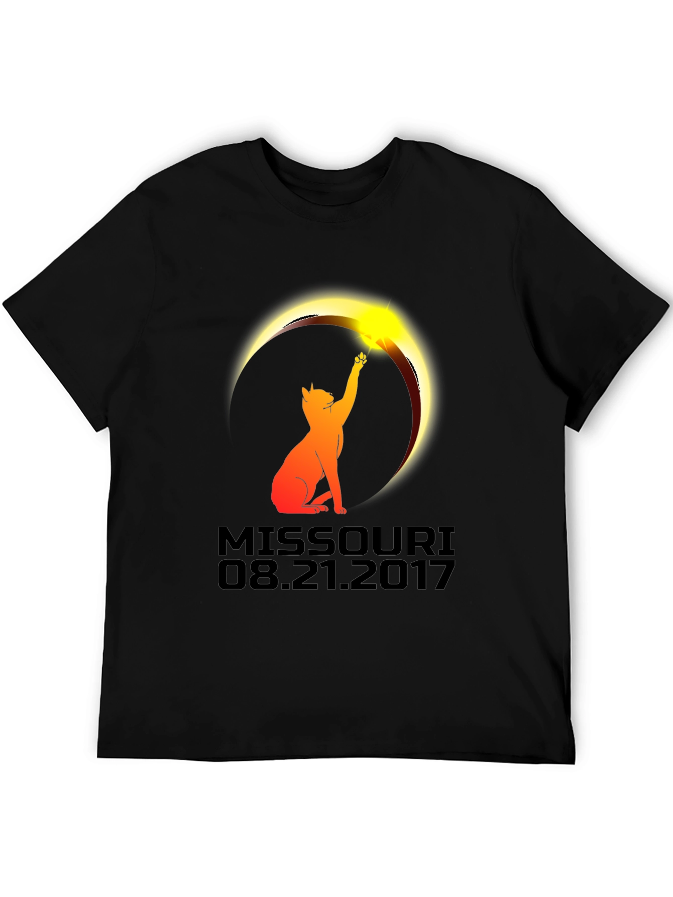 Missouri Eclipse 2017 Cat T-Shirt