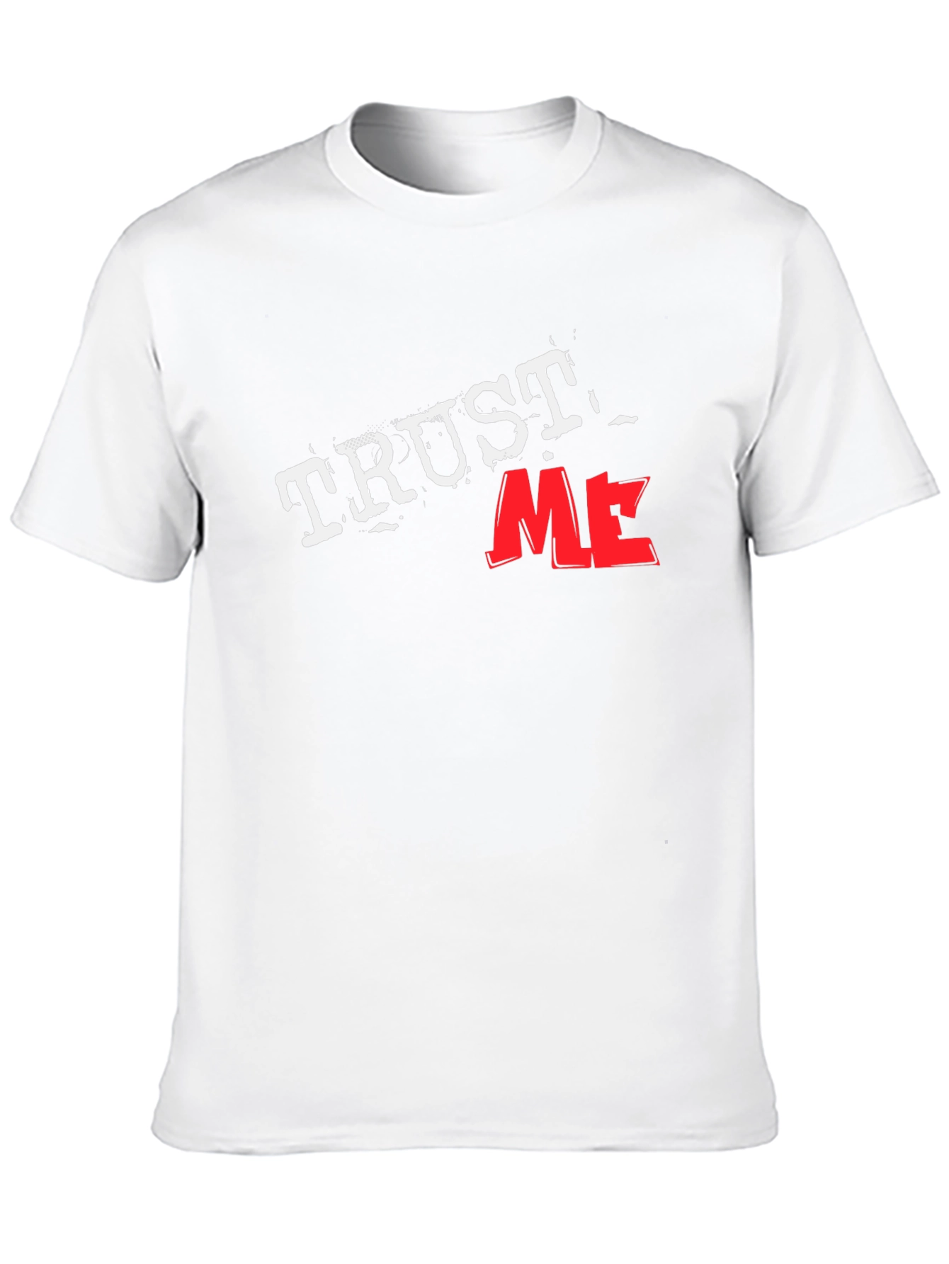Trust Me Graphic Tee - Black Cotton T-Shirt
