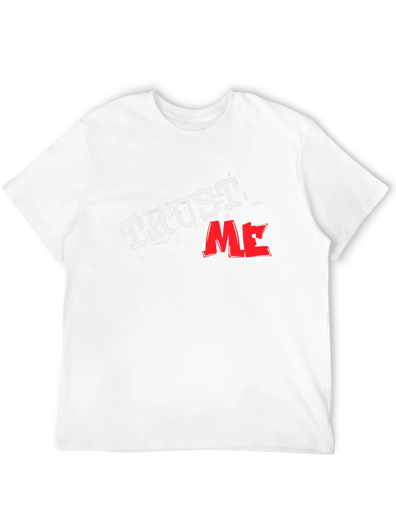 Trust Me Graphic Tee - Black Cotton T-Shirt